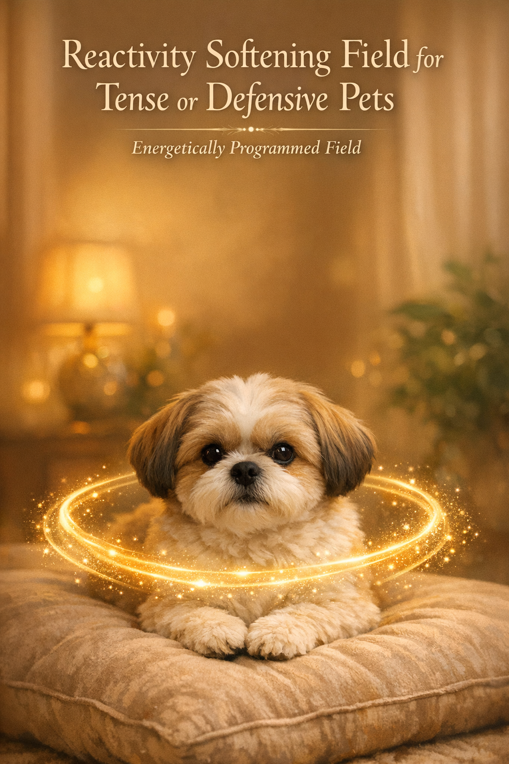 Reactivity Softening Support for Tense or Defensive Animals by Vega Fields™ (Digital Mandala & Audio)