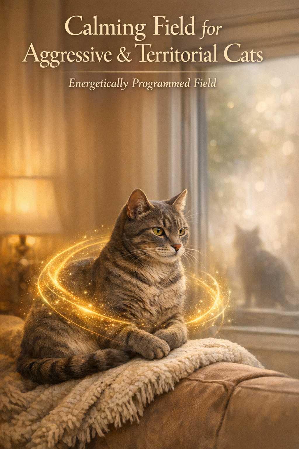 Gentle Field for Territorial or Defensive Cats by Vega Fields™ (Digital Mandala & Audio)