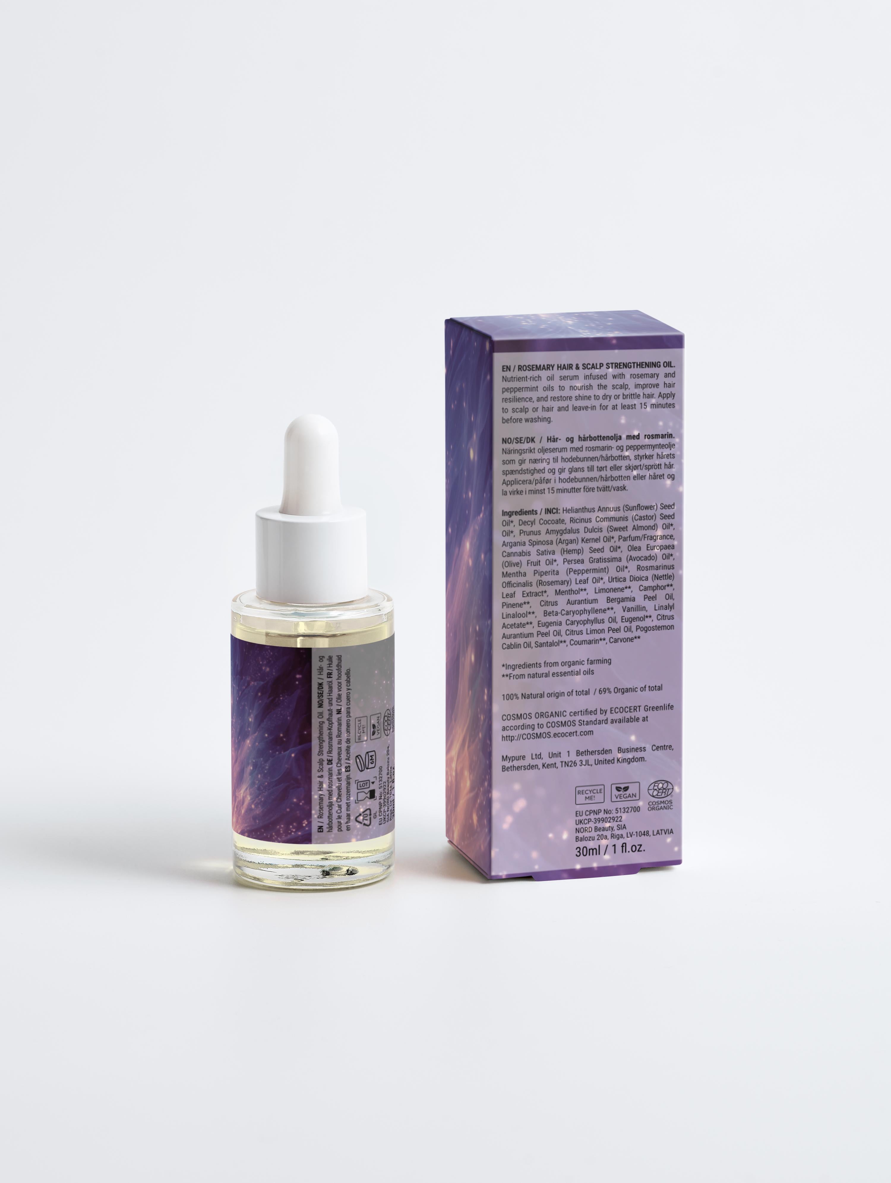 Violet Flame Energy Clearing - Rosemary Hair & Scalp Strengthening Oil