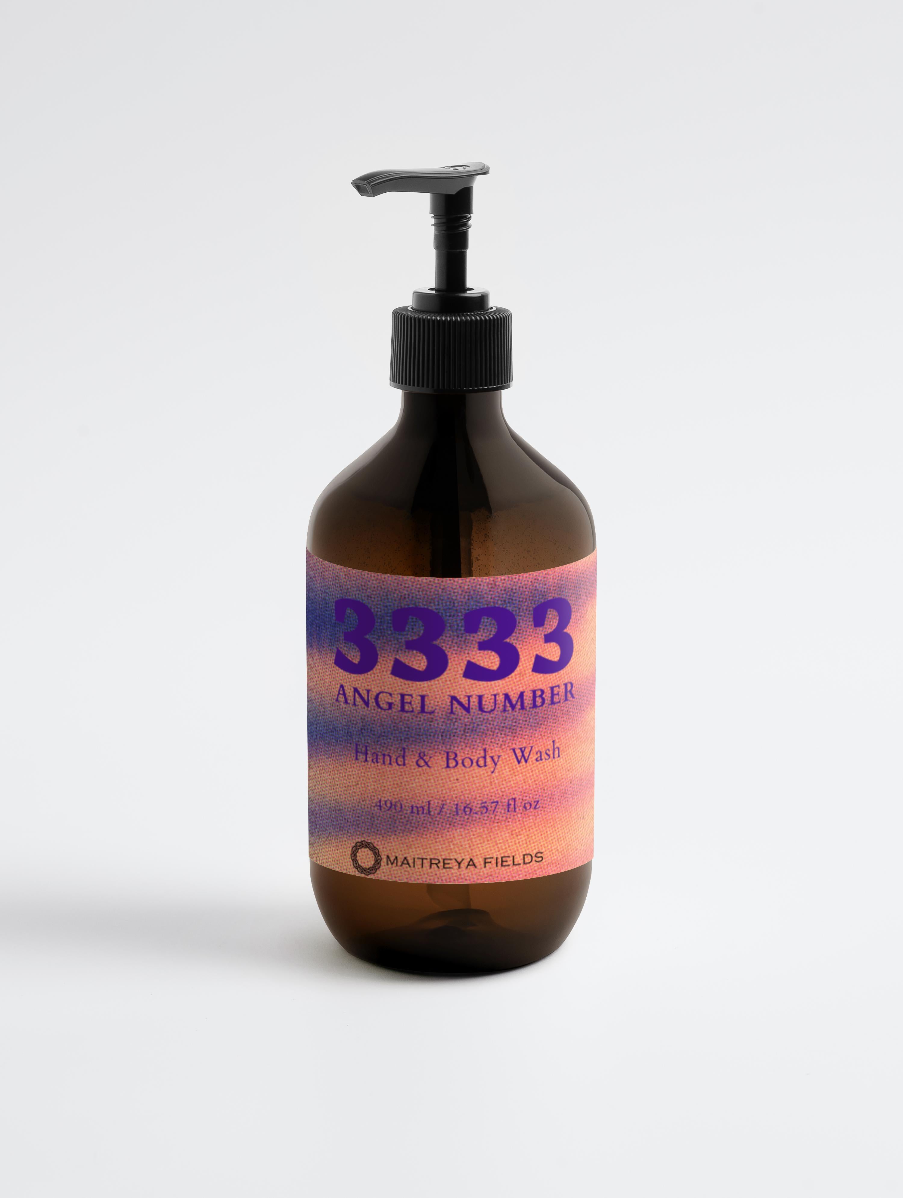 3333 Angel Number - Hand & Body Wash, Ginger & Smoky Cardamom