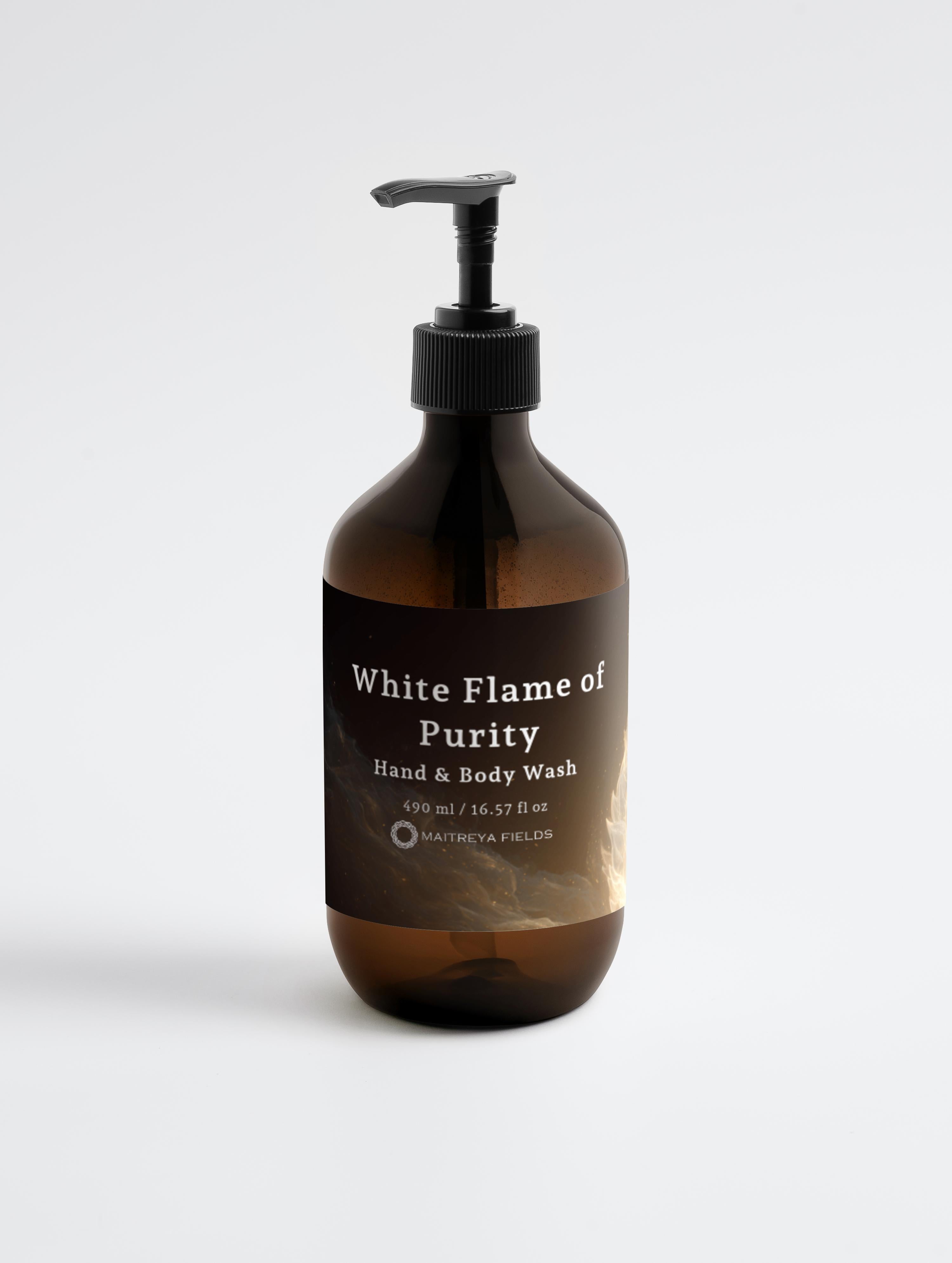 White Flame of Purity - Hand & Body Wash, Patchouli & Amber Vanilla