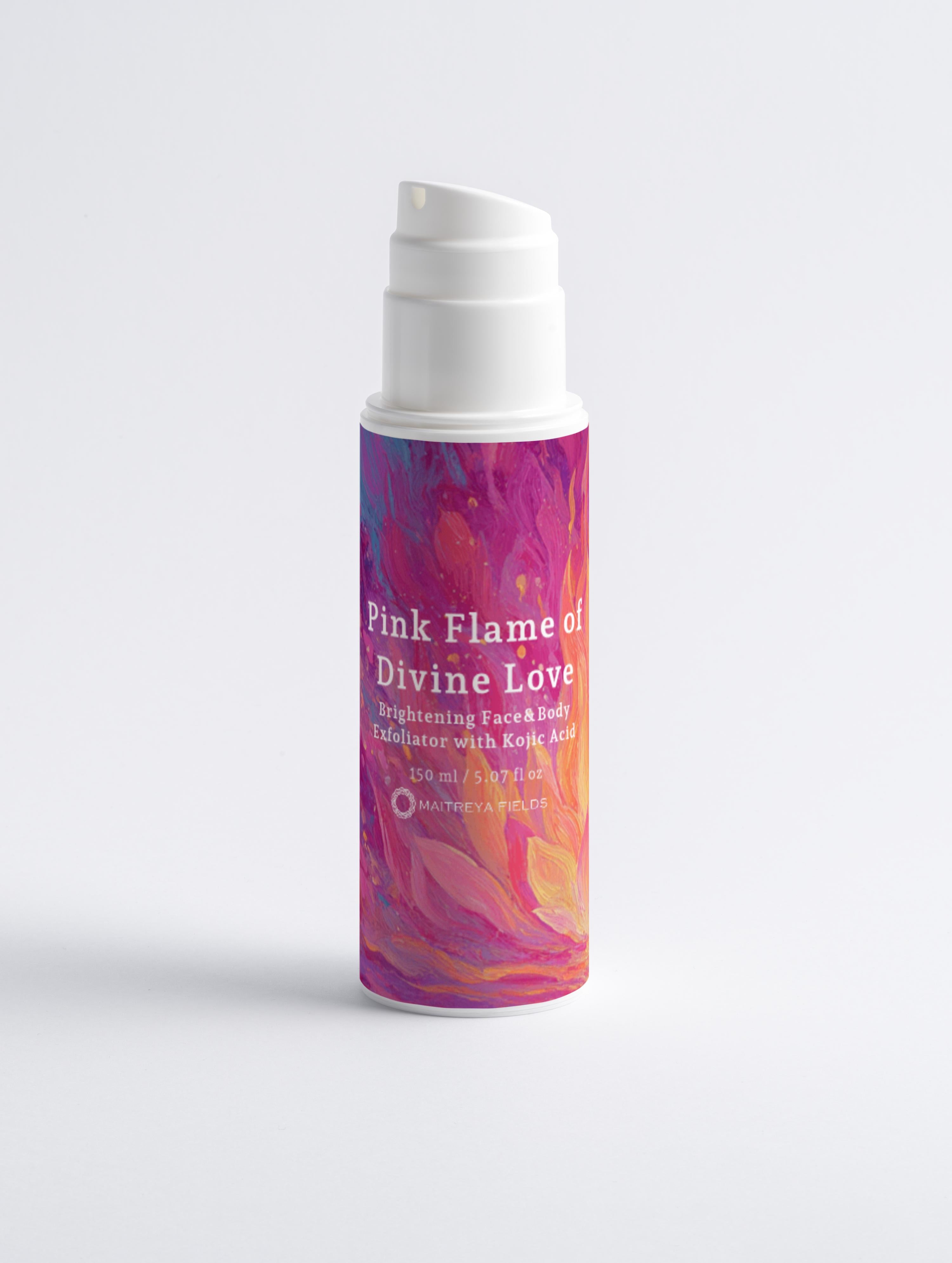 Pink Flame of Divine Love - Brightening Face&Body Exfoliator with Kojic Acid