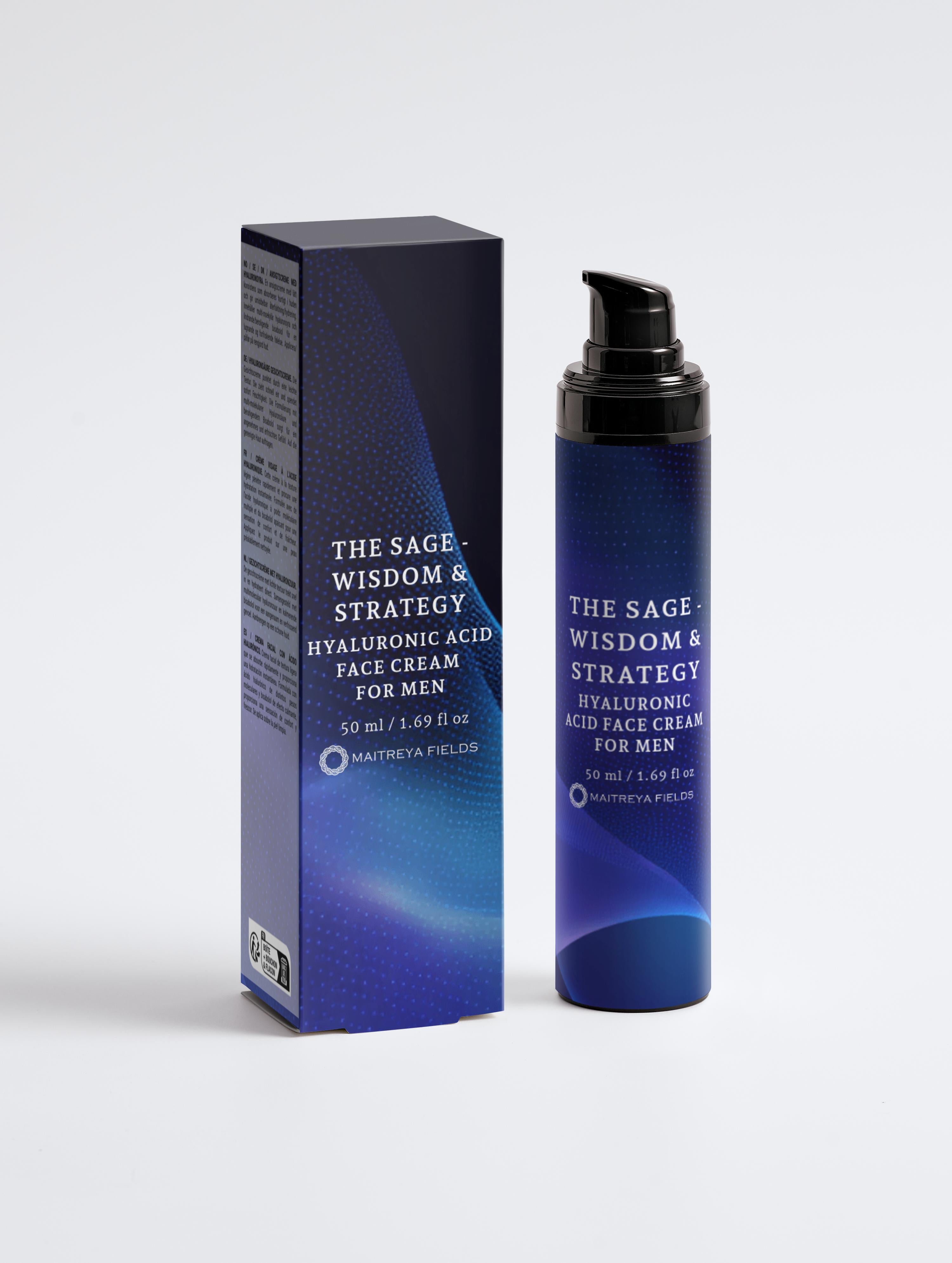 THE SAGE - WISDOM & STRATEGY - Hyaluronic Acid Face Cream for Men
