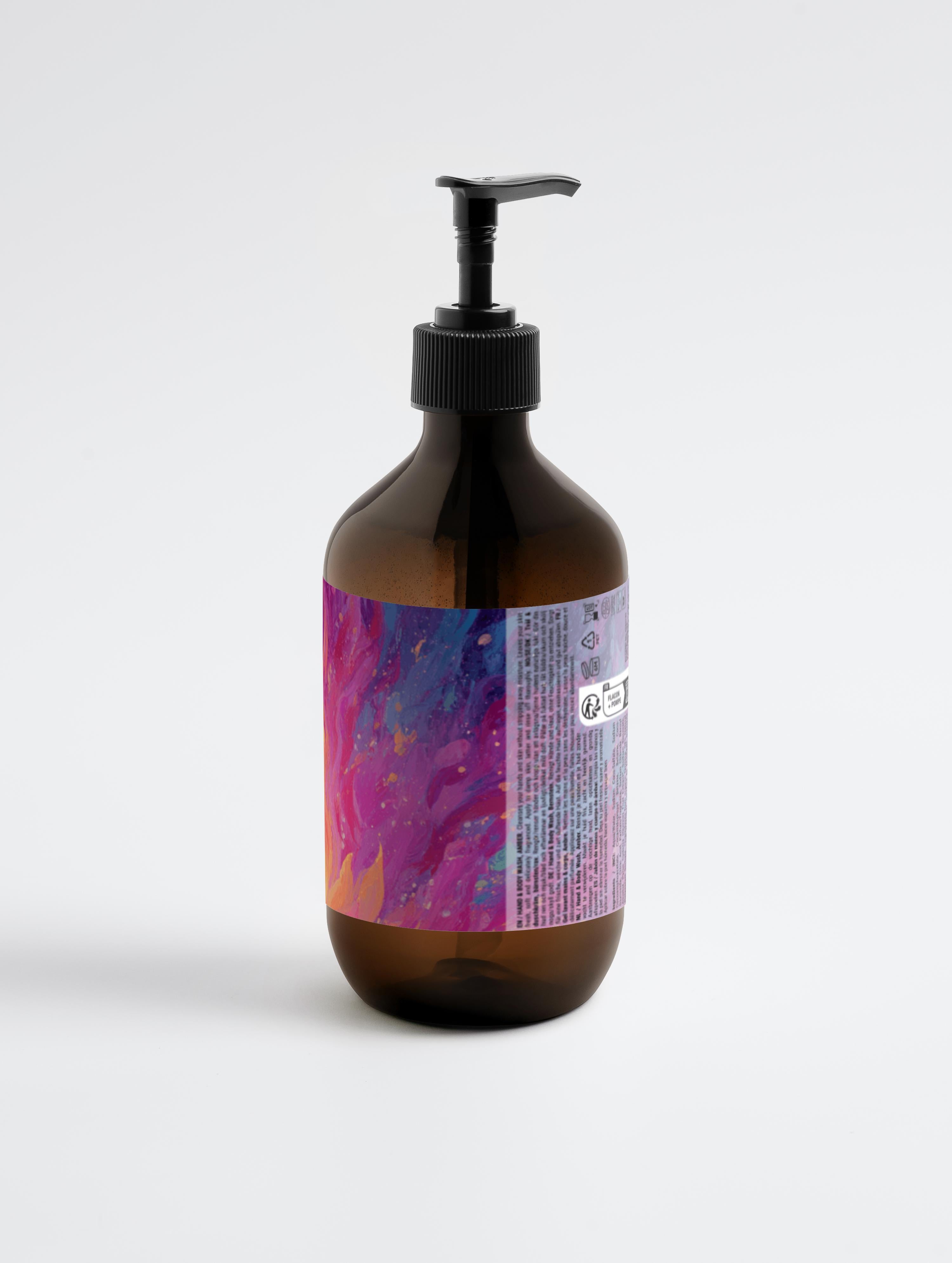 Pink Flame of Divine Love - Hand & Body Wash, Patchouli & Amber Vanilla