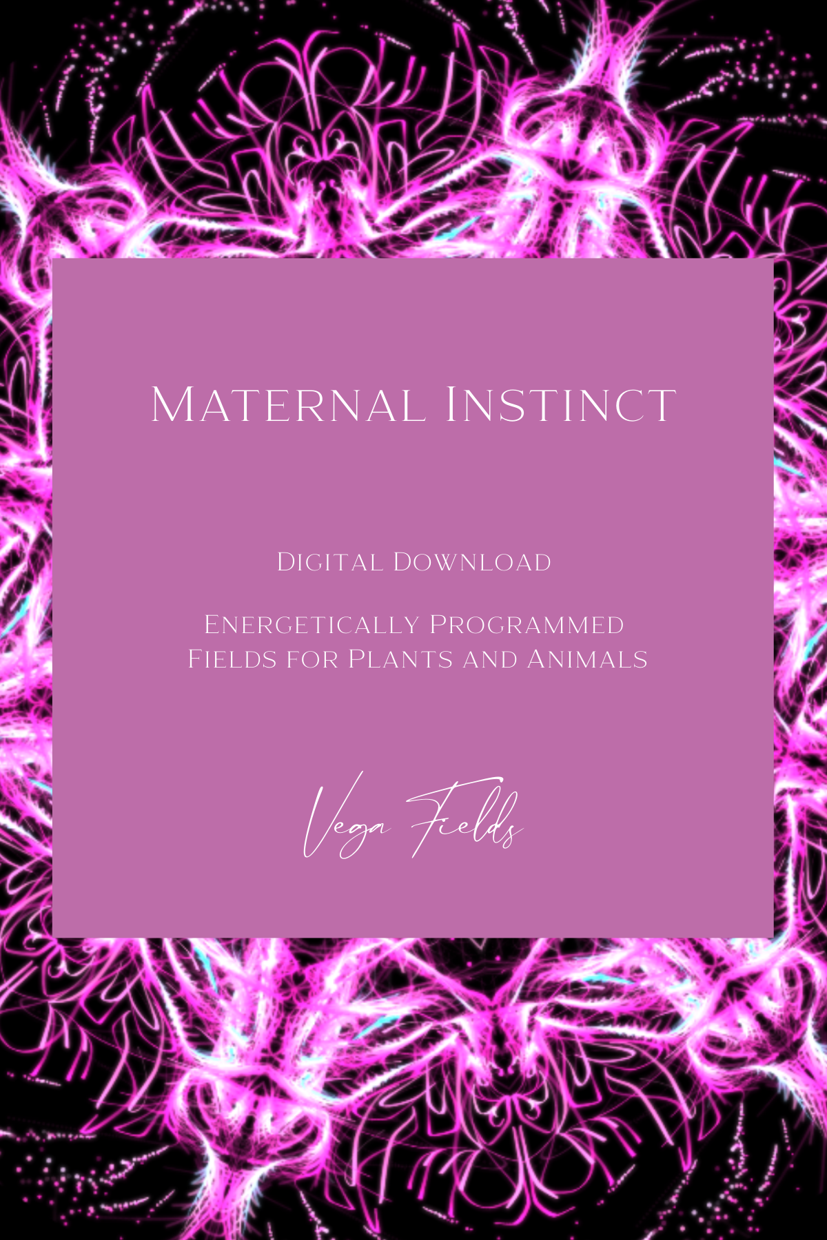 Maternal Instinct (Digital Mandala & Audio) - by Vega Fields™ Angel Collection