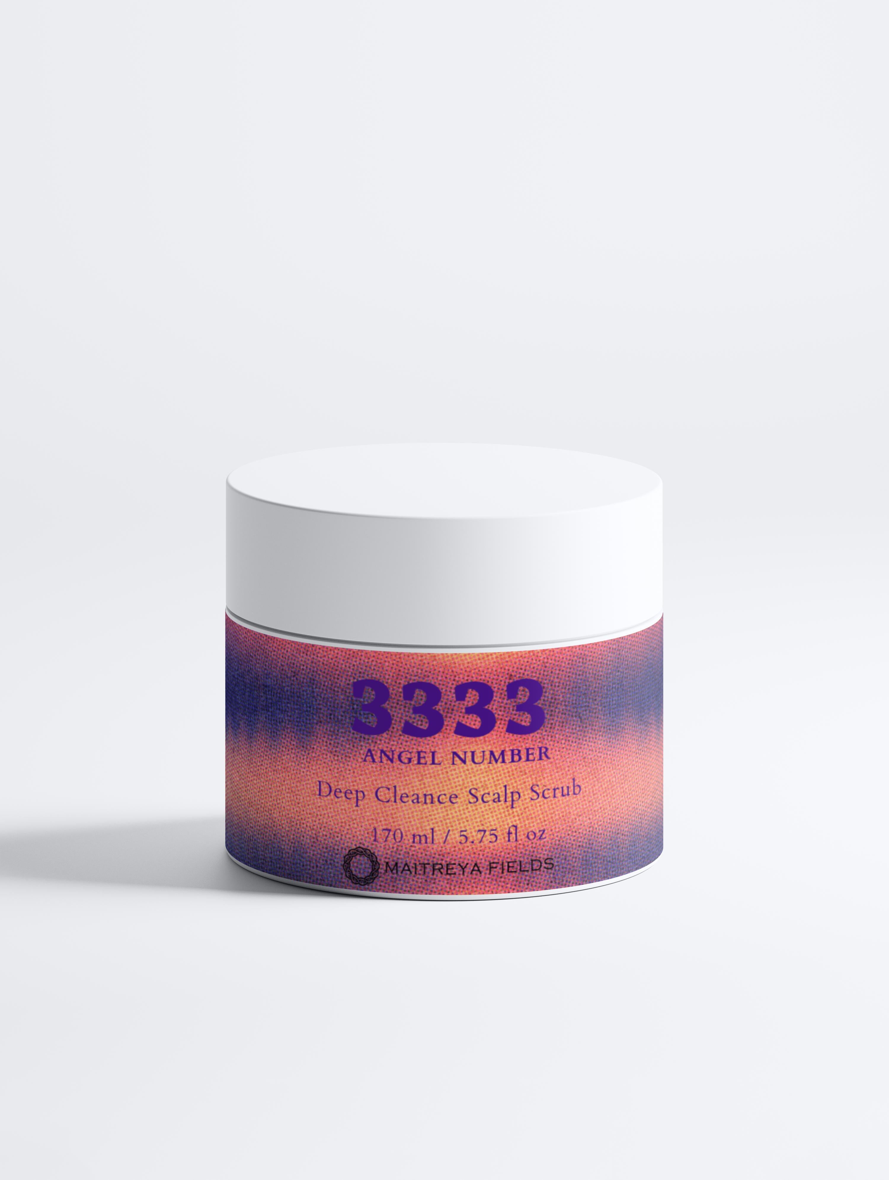 3333 Angel Number - Deep Cleanse Scalp Scrub, Rosemary & Mint
