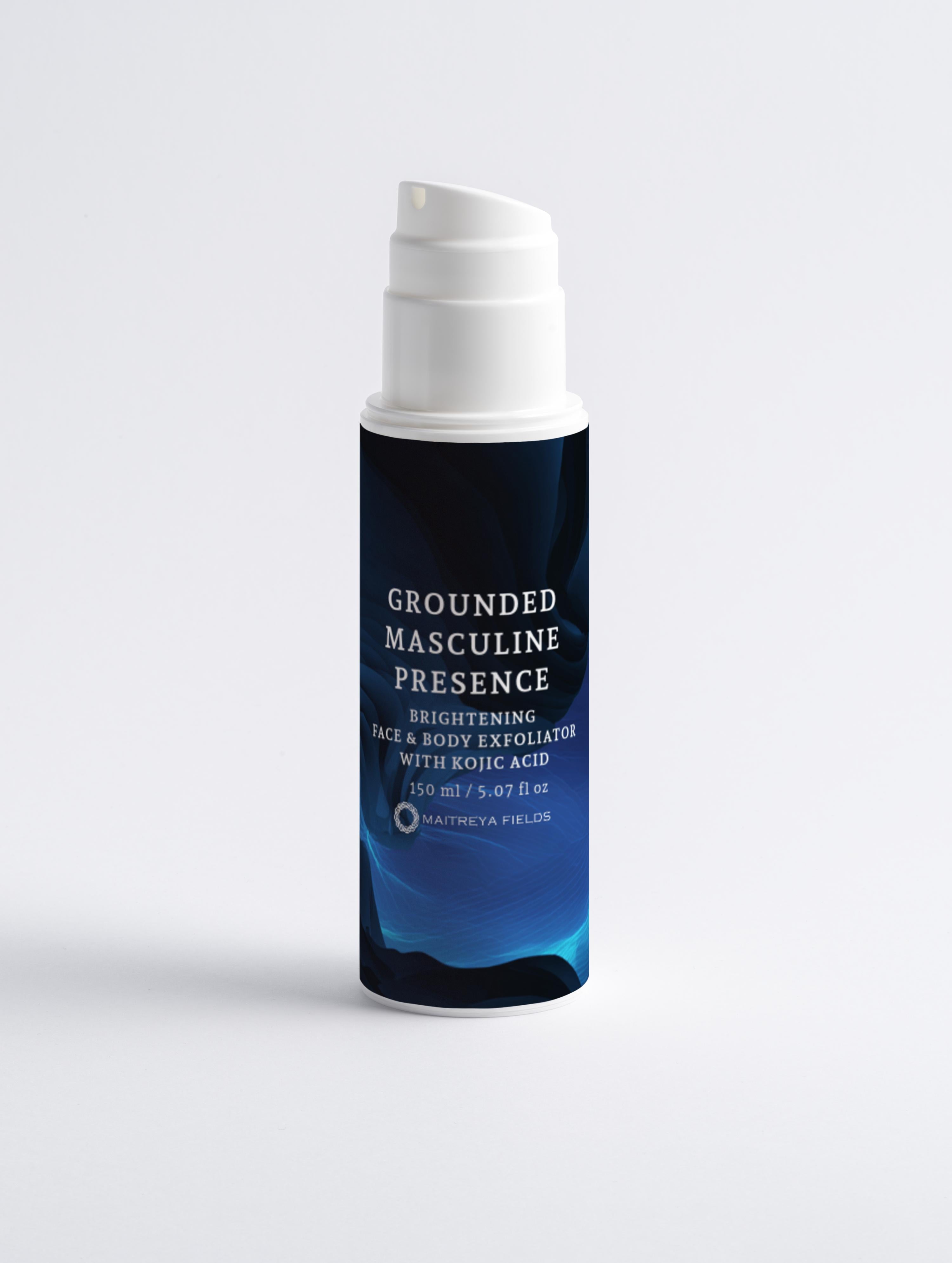 GROUNDED MASCULINE PRESENCE - Brightening Face&Body Exfoliator with Kojic Acid