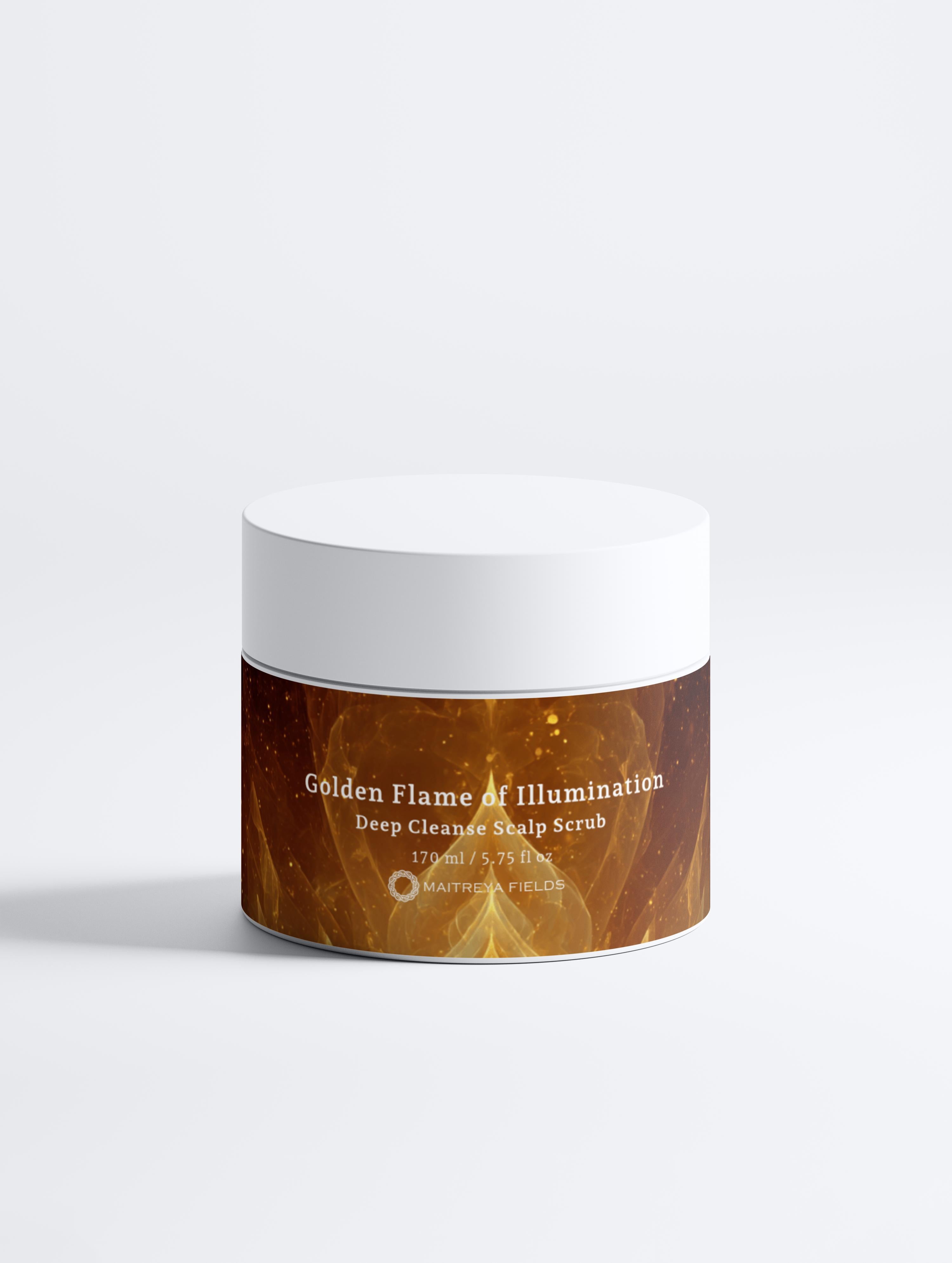 Golden Flame of Illumination - Deep Cleanse Scalp Scrub, Rosemary & Mint