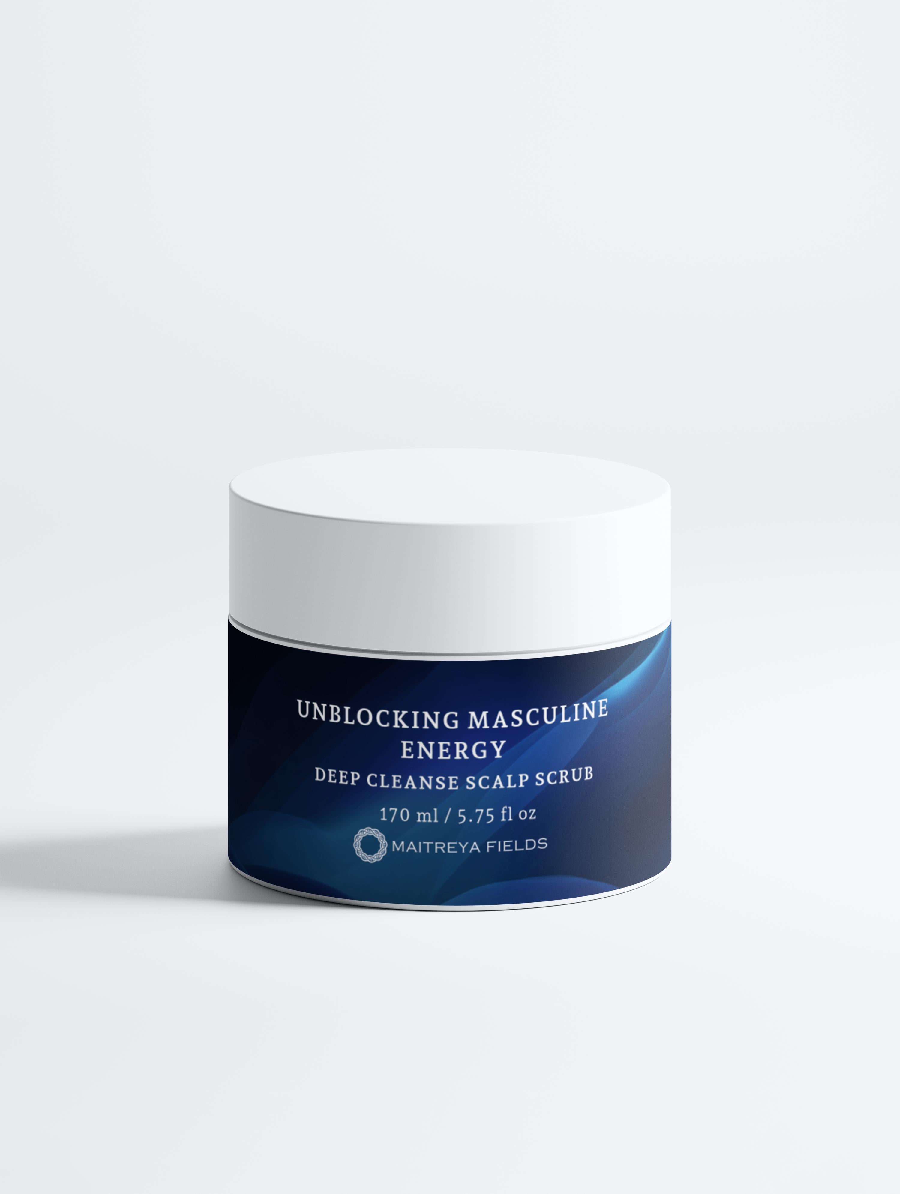 UNBLOCKING MASCULINE ENERGY - Deep Cleanse Scalp Scrub, Rosemary & Mint