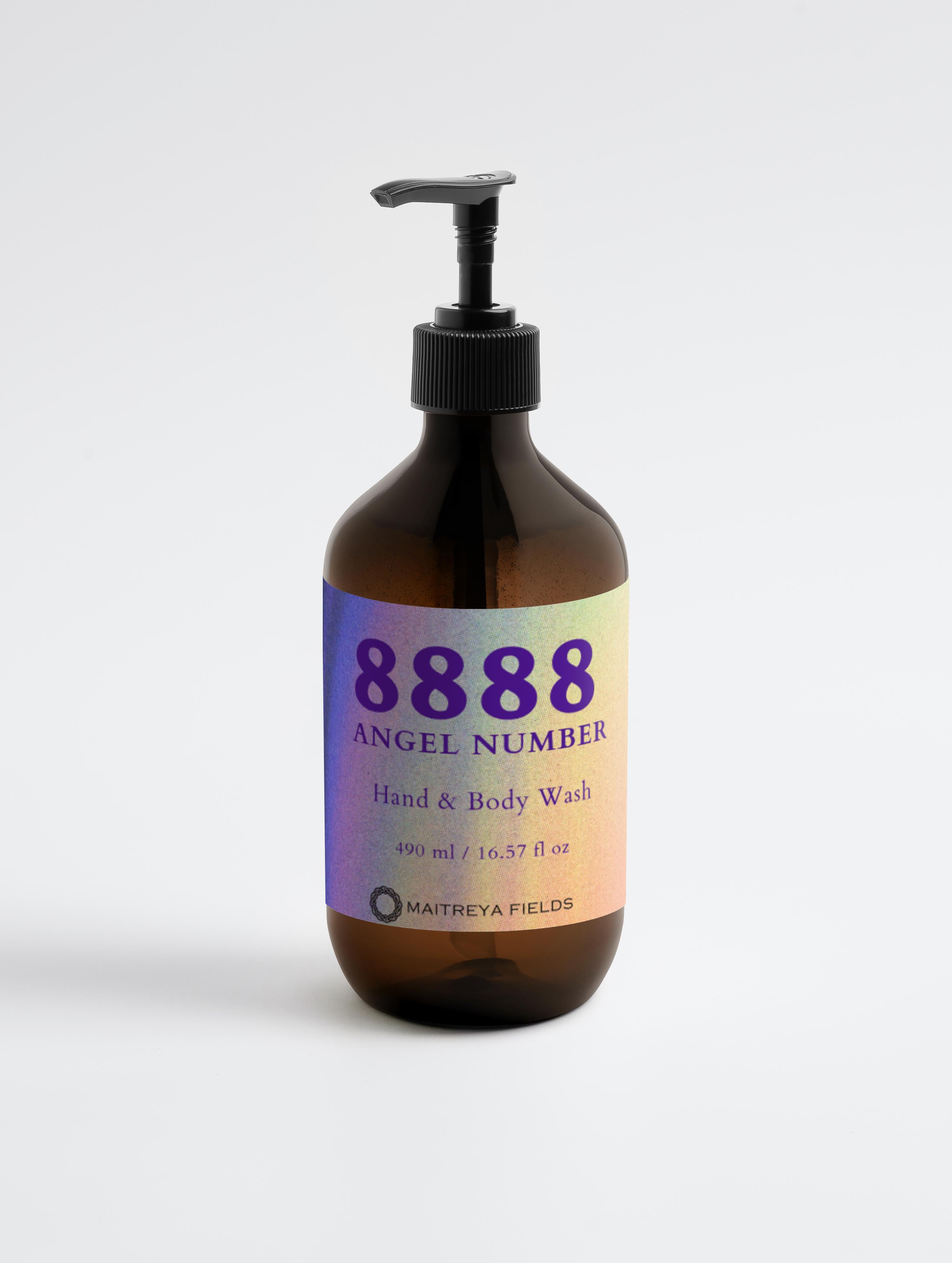 8888 Angel Number - Hand & Body Wash, Ginger & Smoky Cardamom