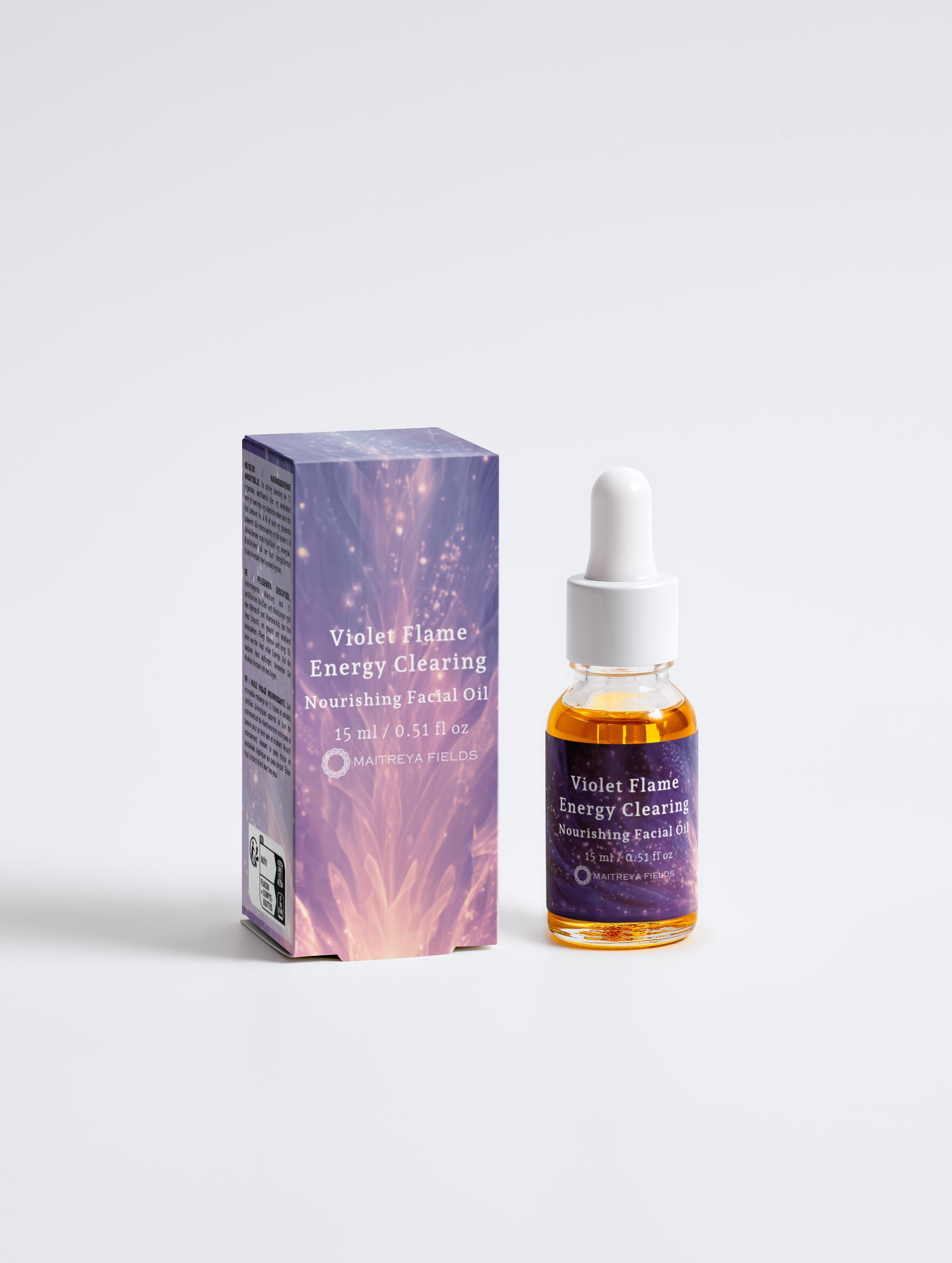 Violet Flame Energy Clearing - Nourishing Facial Oil