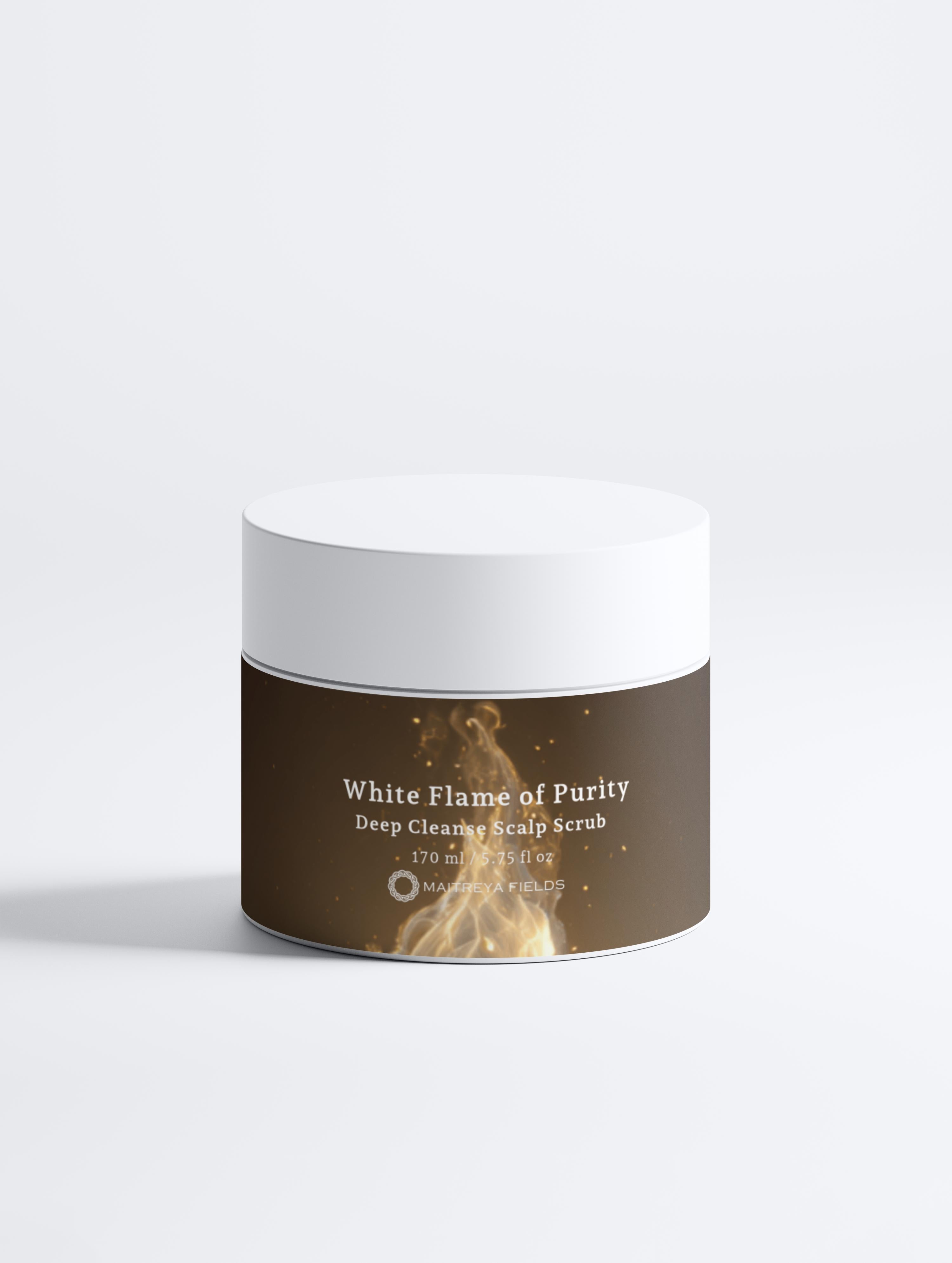White Flame of Purity - Deep Cleanse Scalp Scrub, Rosemary & Mint