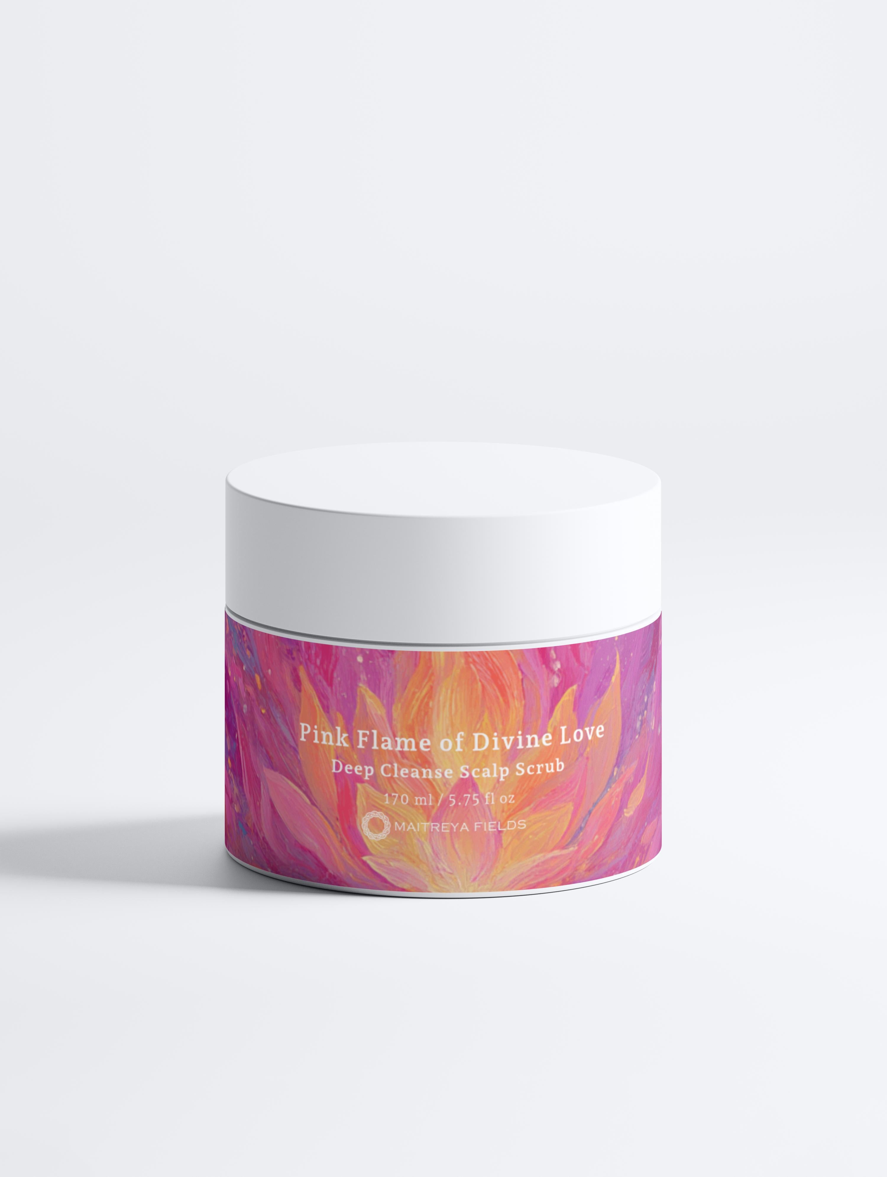 Pink Flame of Divine Love - Deep Cleanse Scalp Scrub, Rosemary & Mint