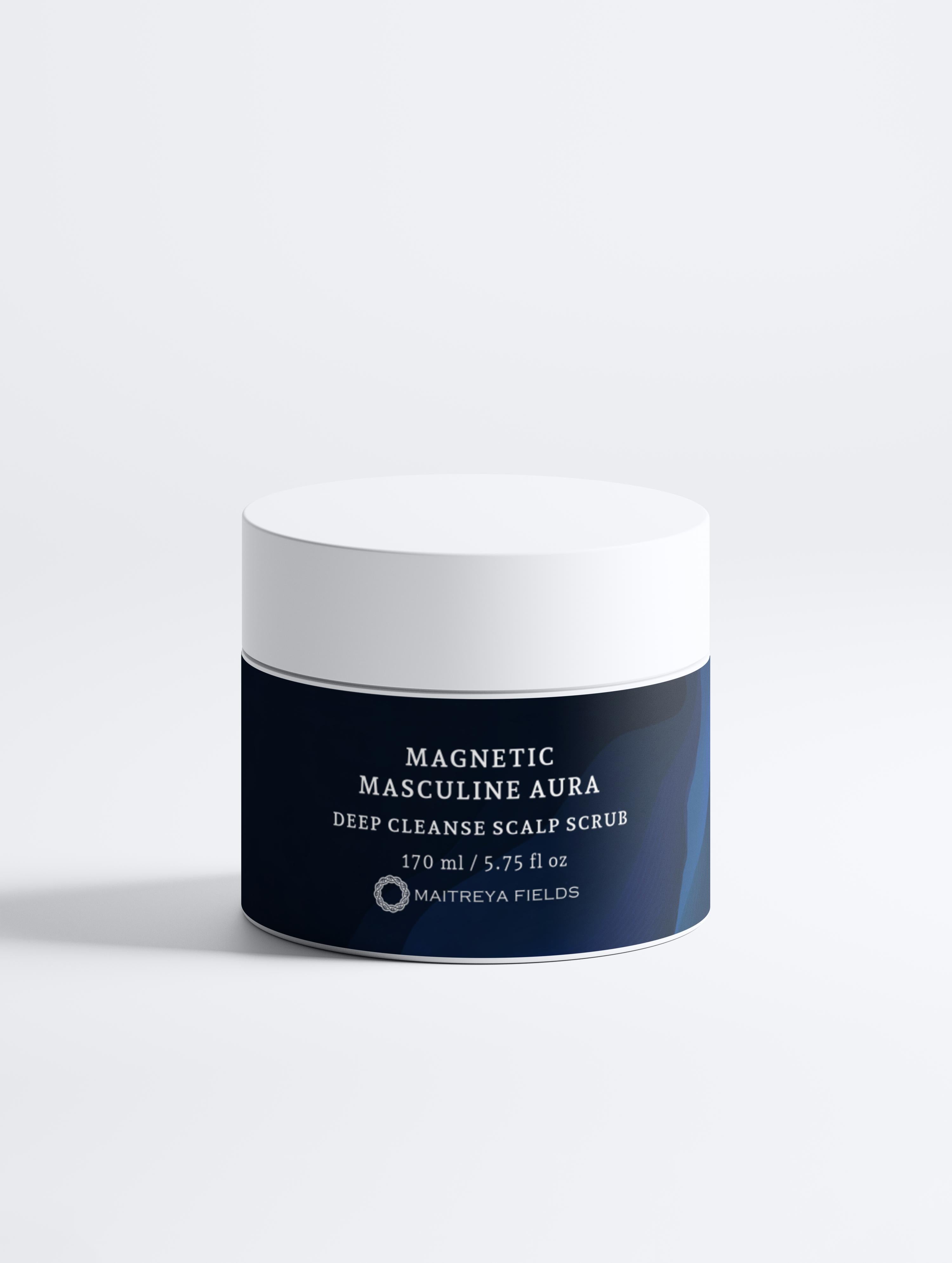 MAGNETIC MASCULINE AURA - Deep Cleanse Scalp Scrub, Rosemary & Mint