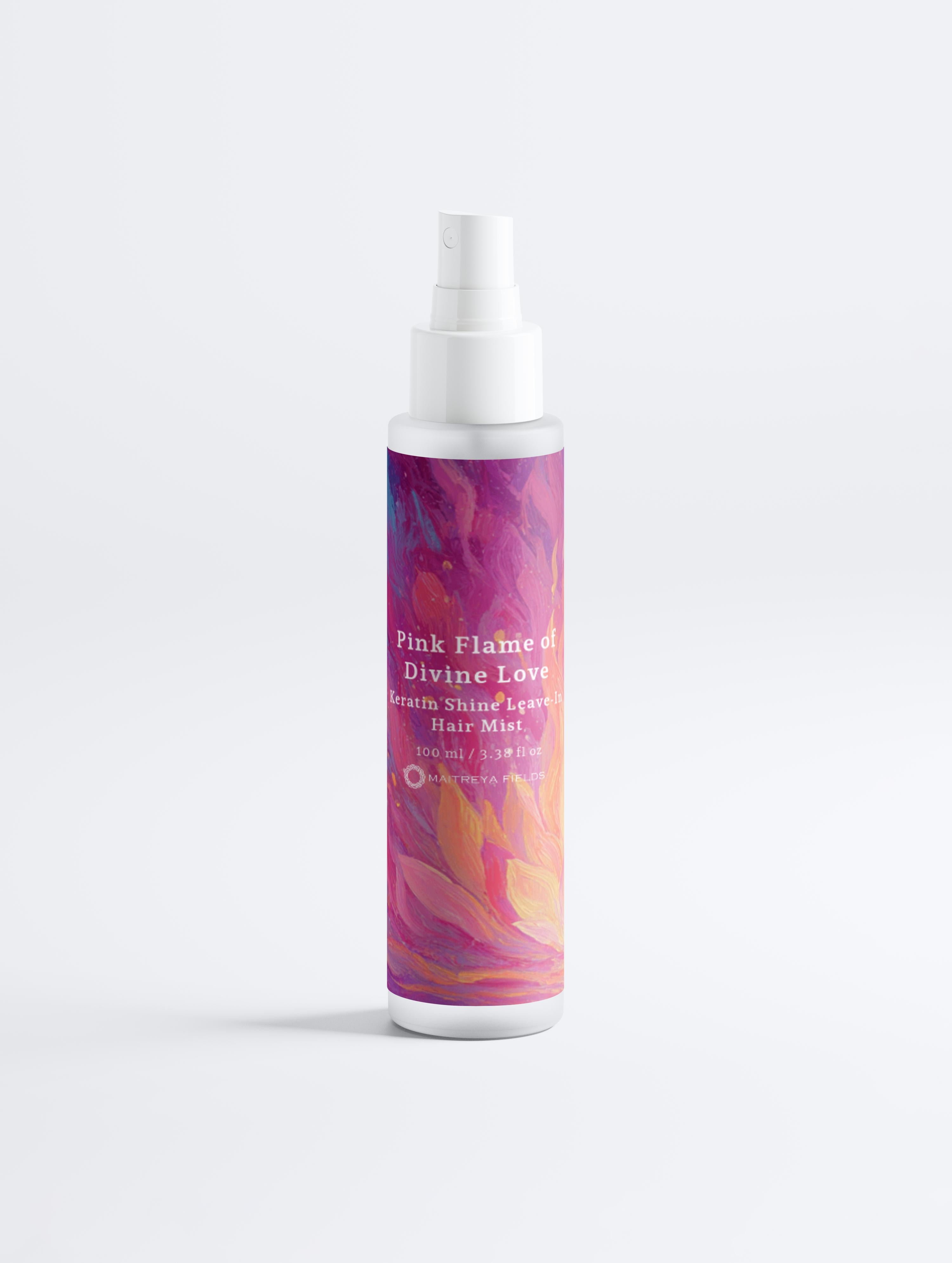 Pink Flame of Divine Love - Keratin Shine Leave-In Hair Mist