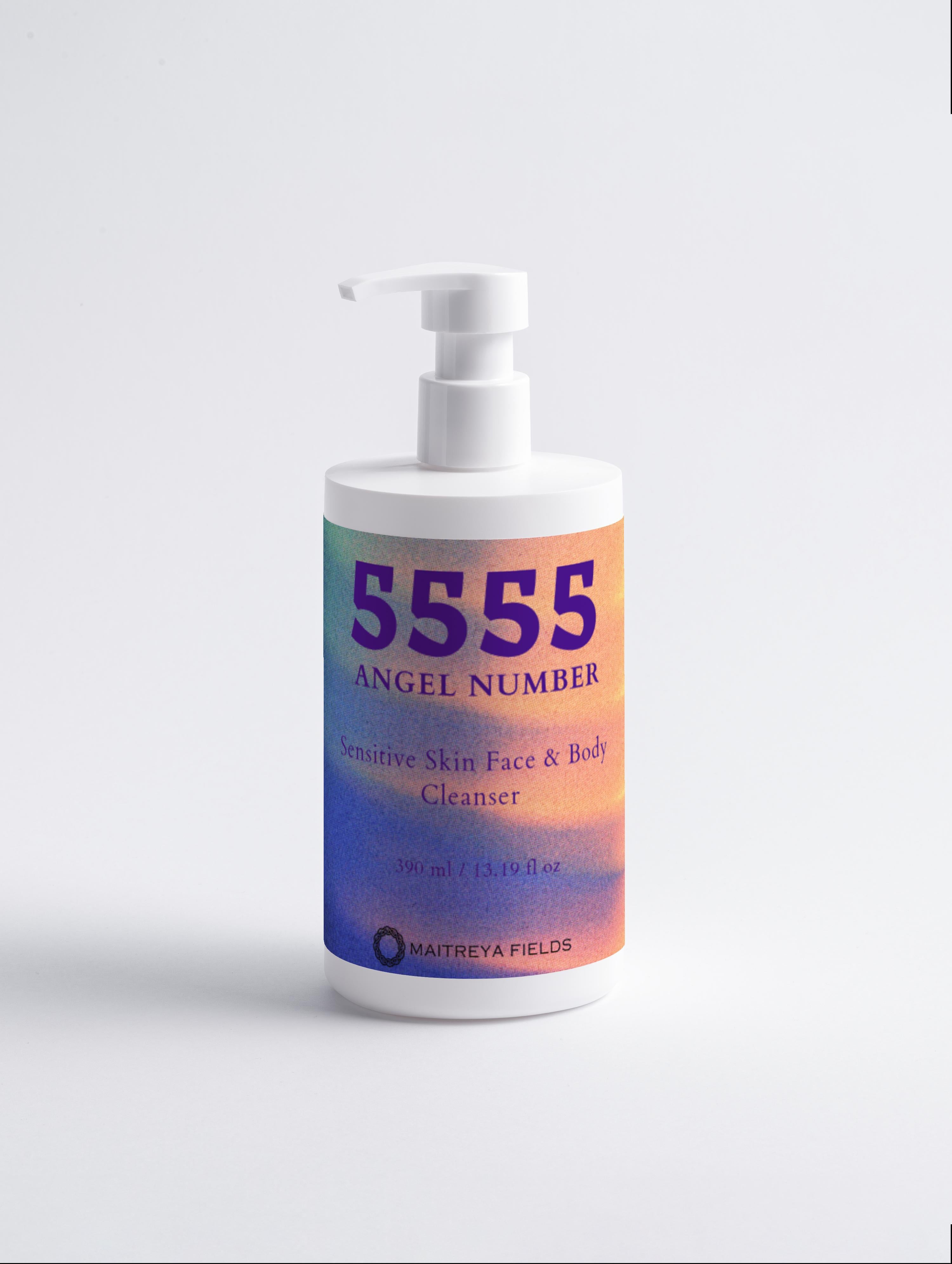 5555 Angel Number - Sensitive Skin Face & Body Cleanser
