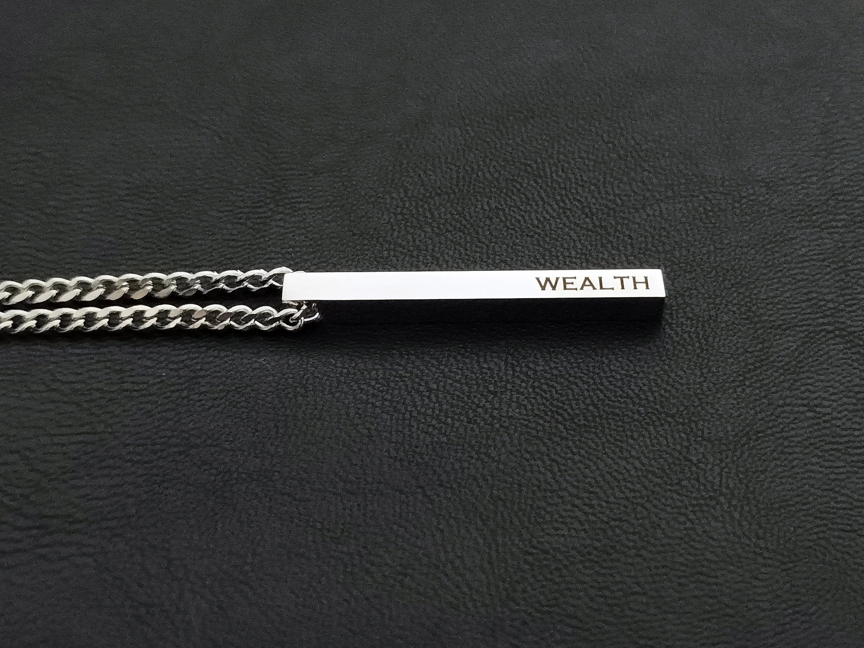 Attract Wealth Pendant / Chrysopoeia Series - Stainless Steel Necklace / Maitreya Fields - Energetically Programmed