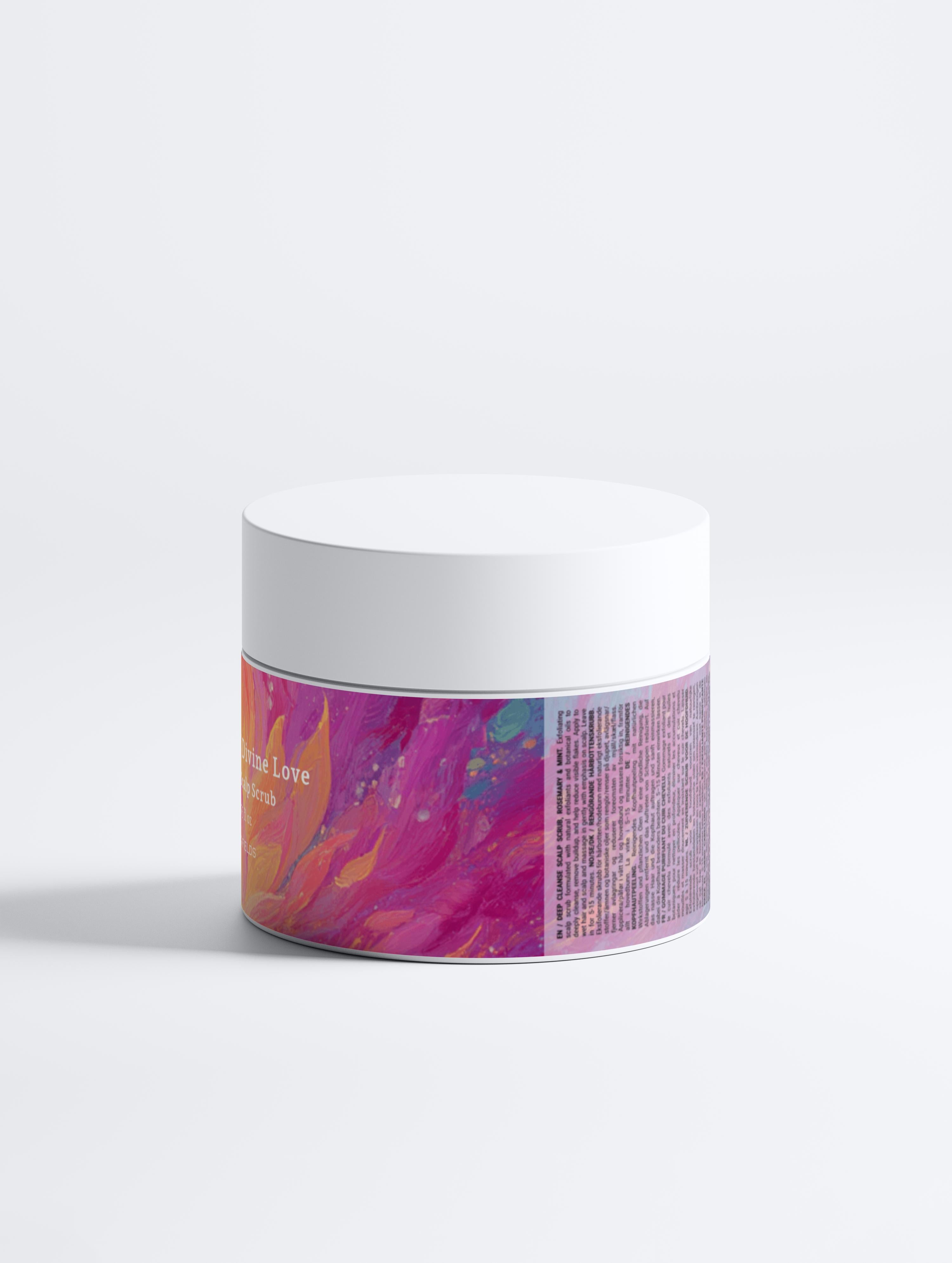 Pink Flame of Divine Love - Deep Cleanse Scalp Scrub, Rosemary & Mint