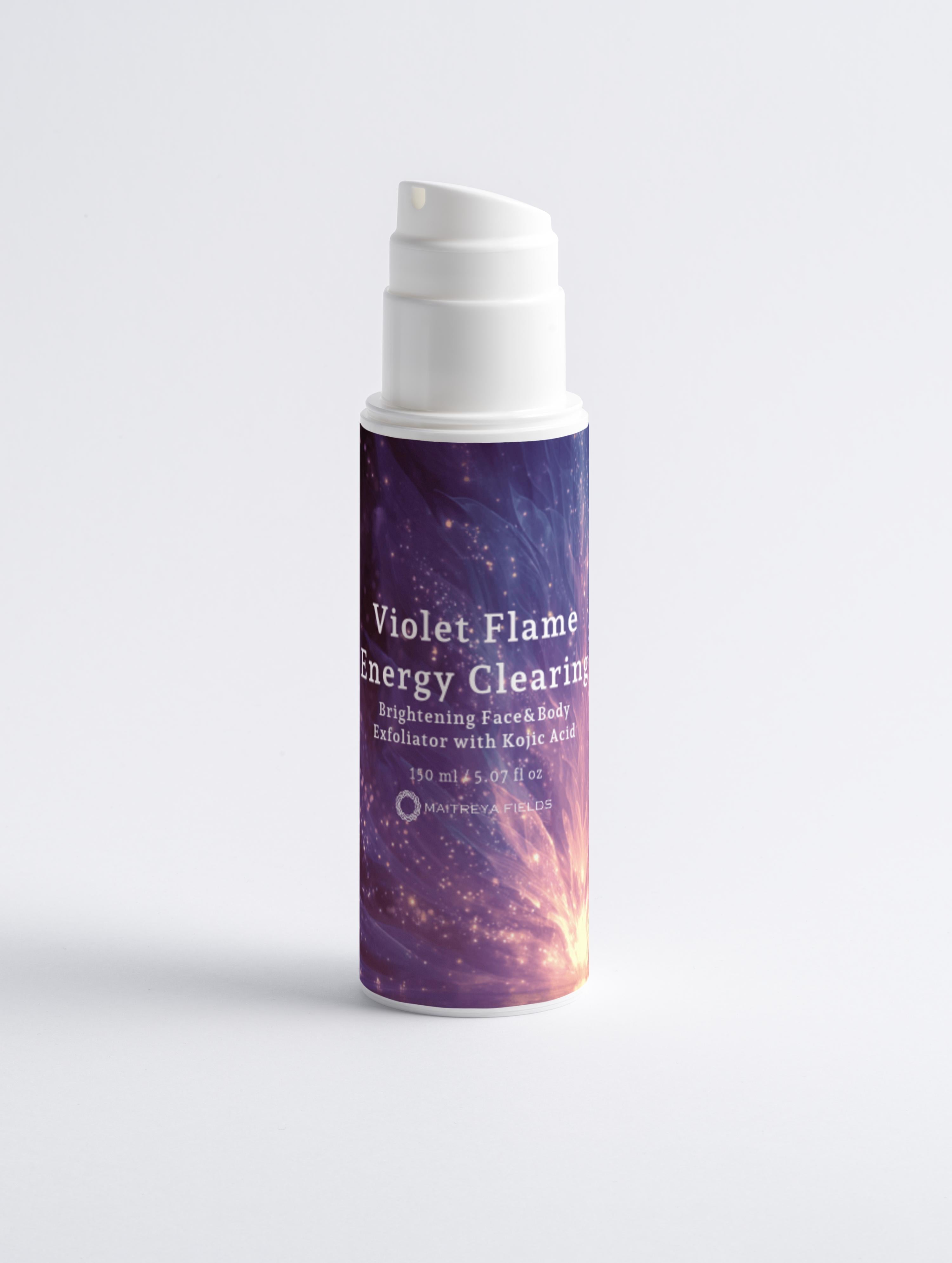Violet Flame Energy Clearing - Brightening Face&Body Exfoliator with Kojic Acid