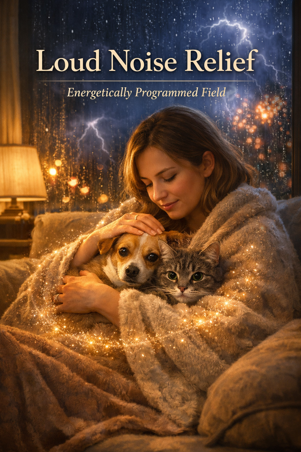 Thunder, Fireworks &amp; Loud Noise Relief for Dogs &amp; Cats by Vega Fields™ (Digital Mandala &amp; Audio)