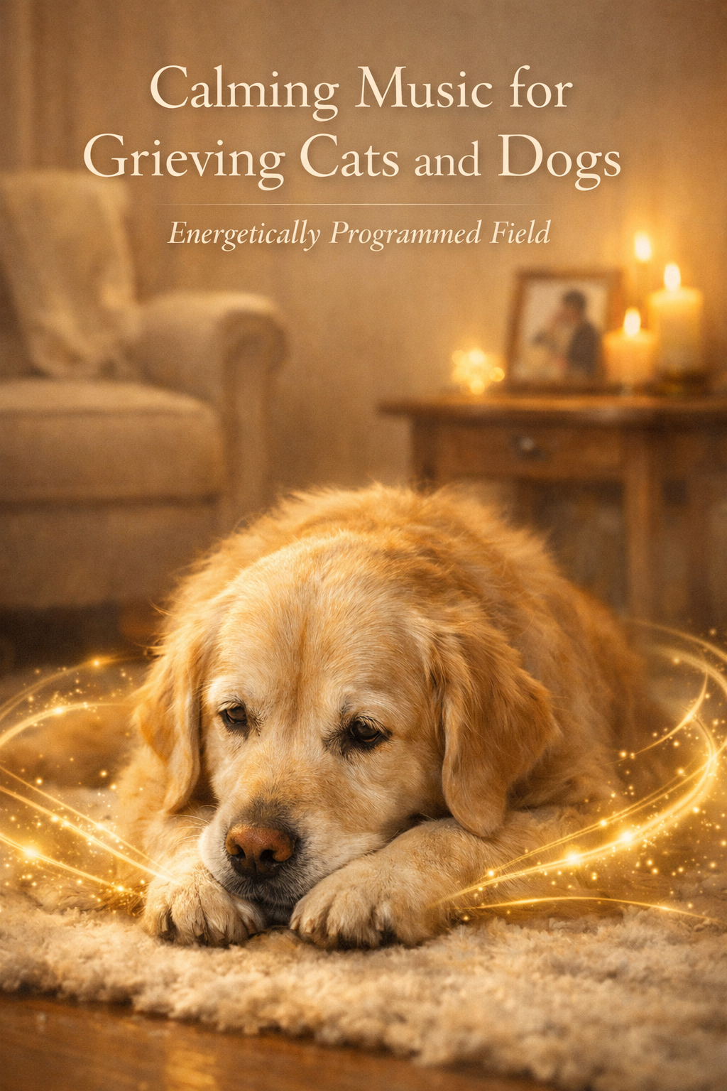 Gentle Energetic Field for Pets in Times of Grief and Loss by Vega Fields™  (Digital Mandala &amp; Audio)