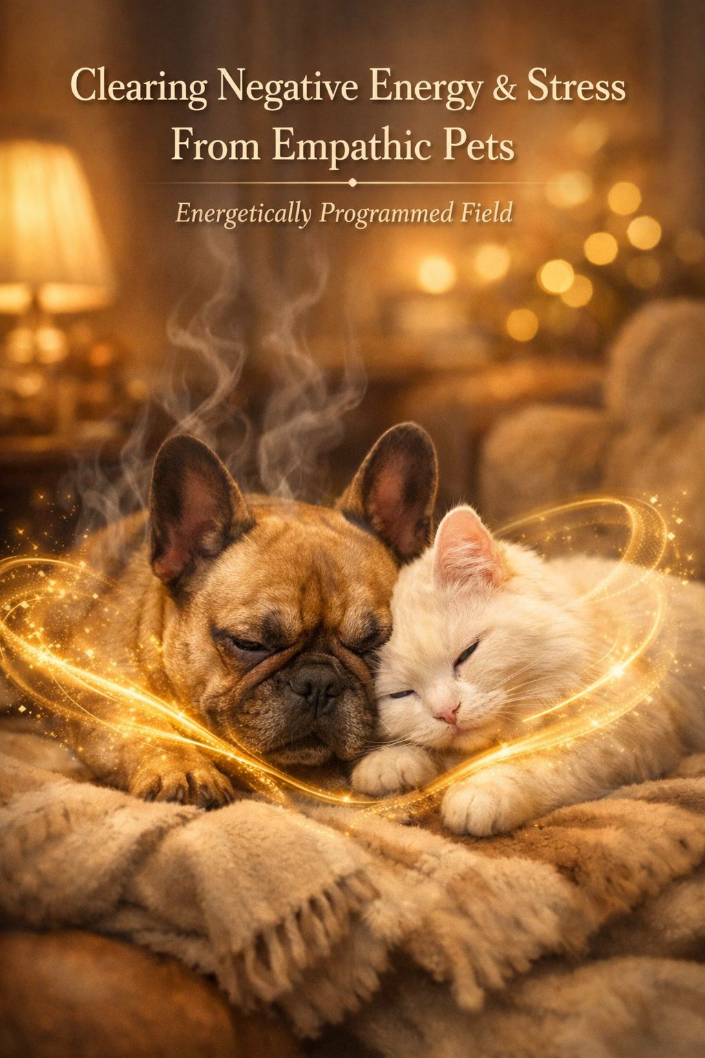 Energy Cleanse for Animals Absorbing Human Emotions and Negative Energy by Vega Fields™  (Digital Mandala &amp; Audio)