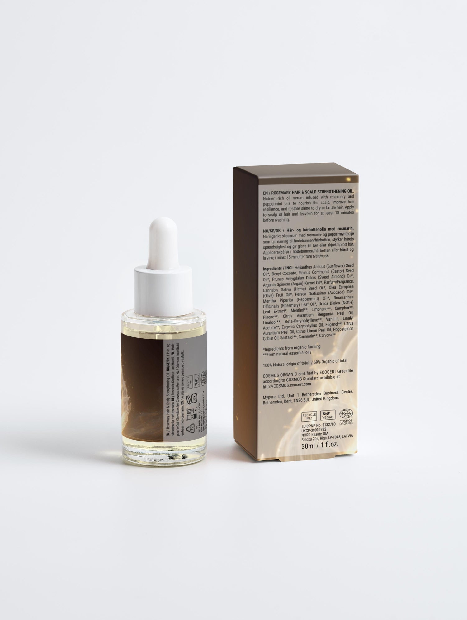 White Flame of Purity - Rosemary Hair &amp; Scalp Strengthening Oil