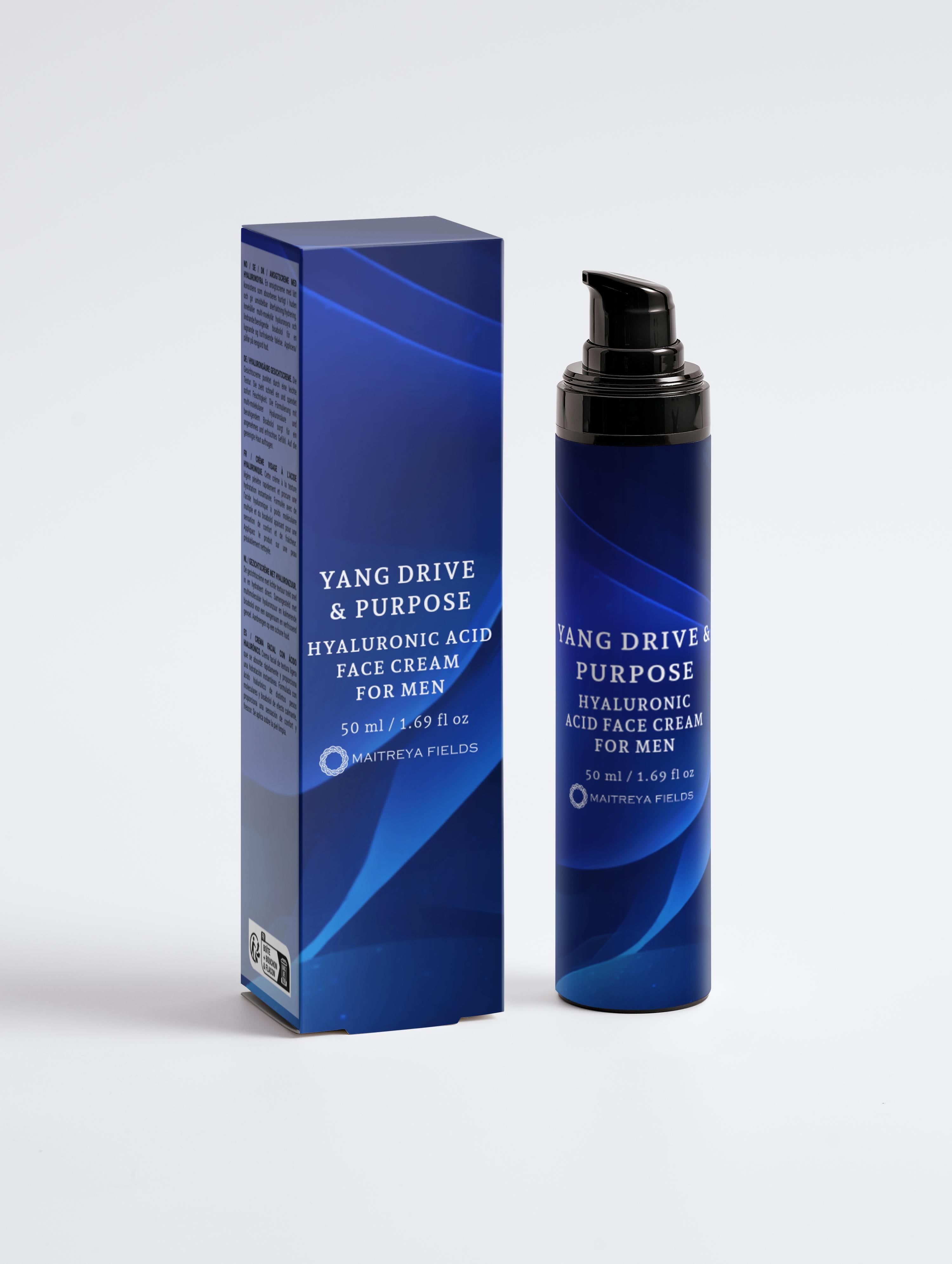 YANG DRIVE &amp; PURPOSE - Hyaluronic Acid Face Cream for Men
