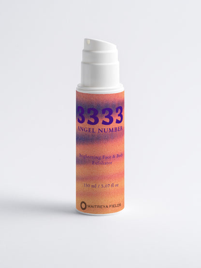 3333 Angel Number - Brightening Face&amp;Body Exfoliator with Kojic Acid