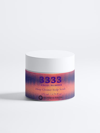 3333 Angel Number - Deep Cleanse Scalp Scrub, Rosemary &amp; Mint