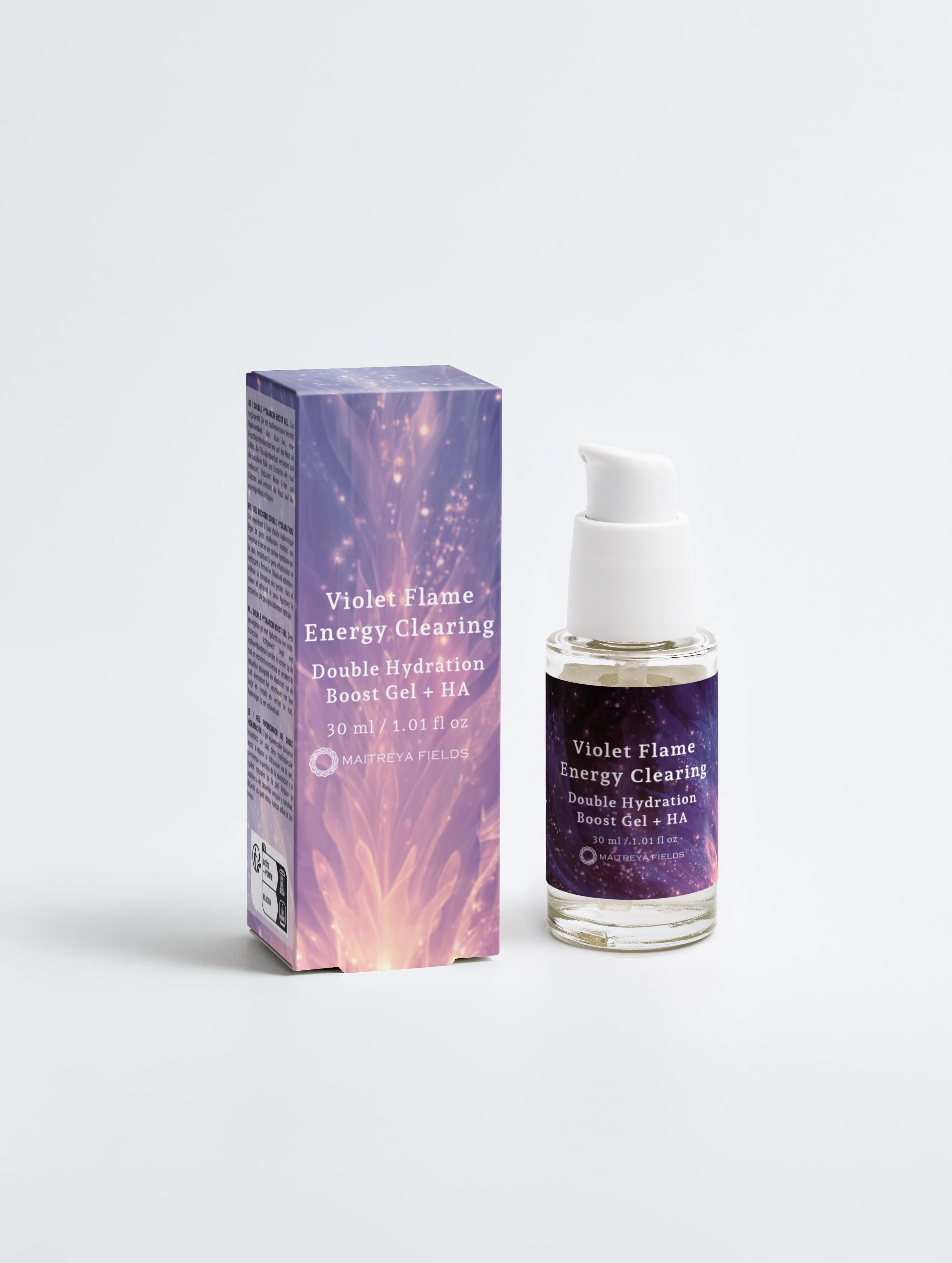 Violet Flame Energy Clearing - Double Hydration Boost Gel + HA