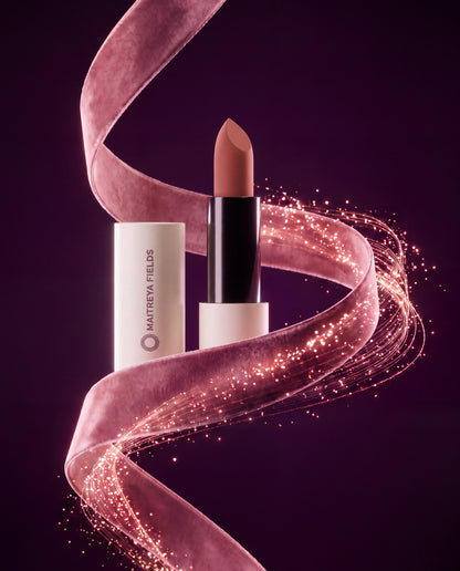 Velvet Aura - Matte Lipstick, Terracotta Nude - velvet ribbon
