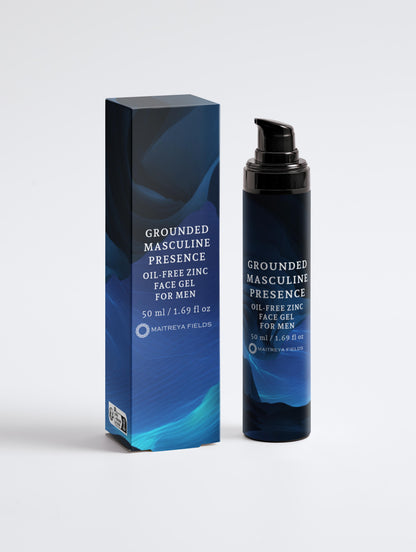 GROUNDED MASCULINE PRESENCE - Oil-Free Zinc Face Gel for Men