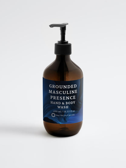 GROUNDED MASCULINE PRESENCE - Hand &amp; Body Wash, Patchouli &amp; Amber Vanilla