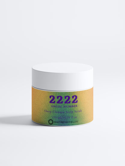 2222 Angel Number - Deep Cleanse Scalp Scrub, Rosemary &amp; Mint