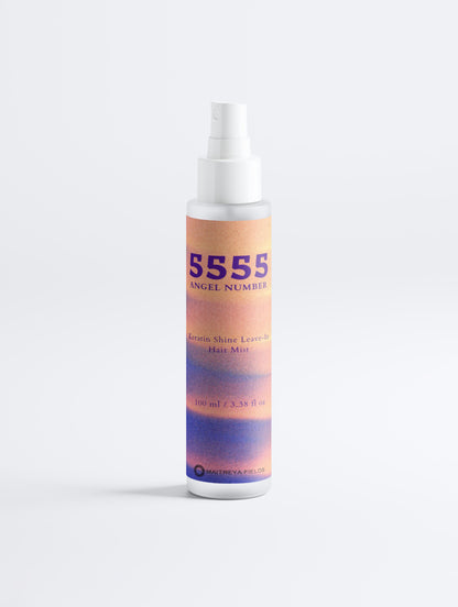 5555 Angel Number - Keratin Shine Leave-In Hair Mist
