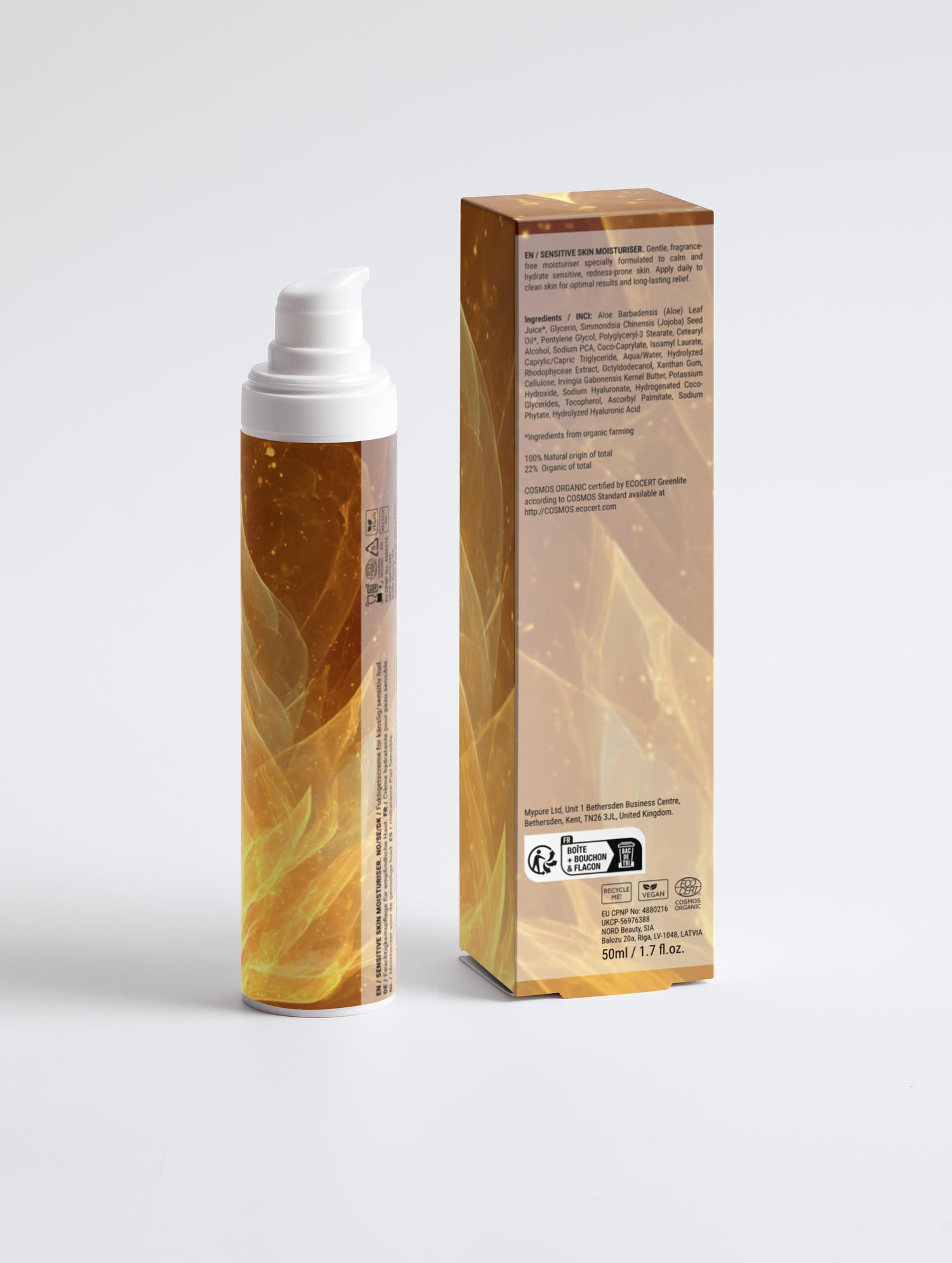 Golden Flame of Illumination - Sensitive Skin Moisturiser, Fragrance Free
