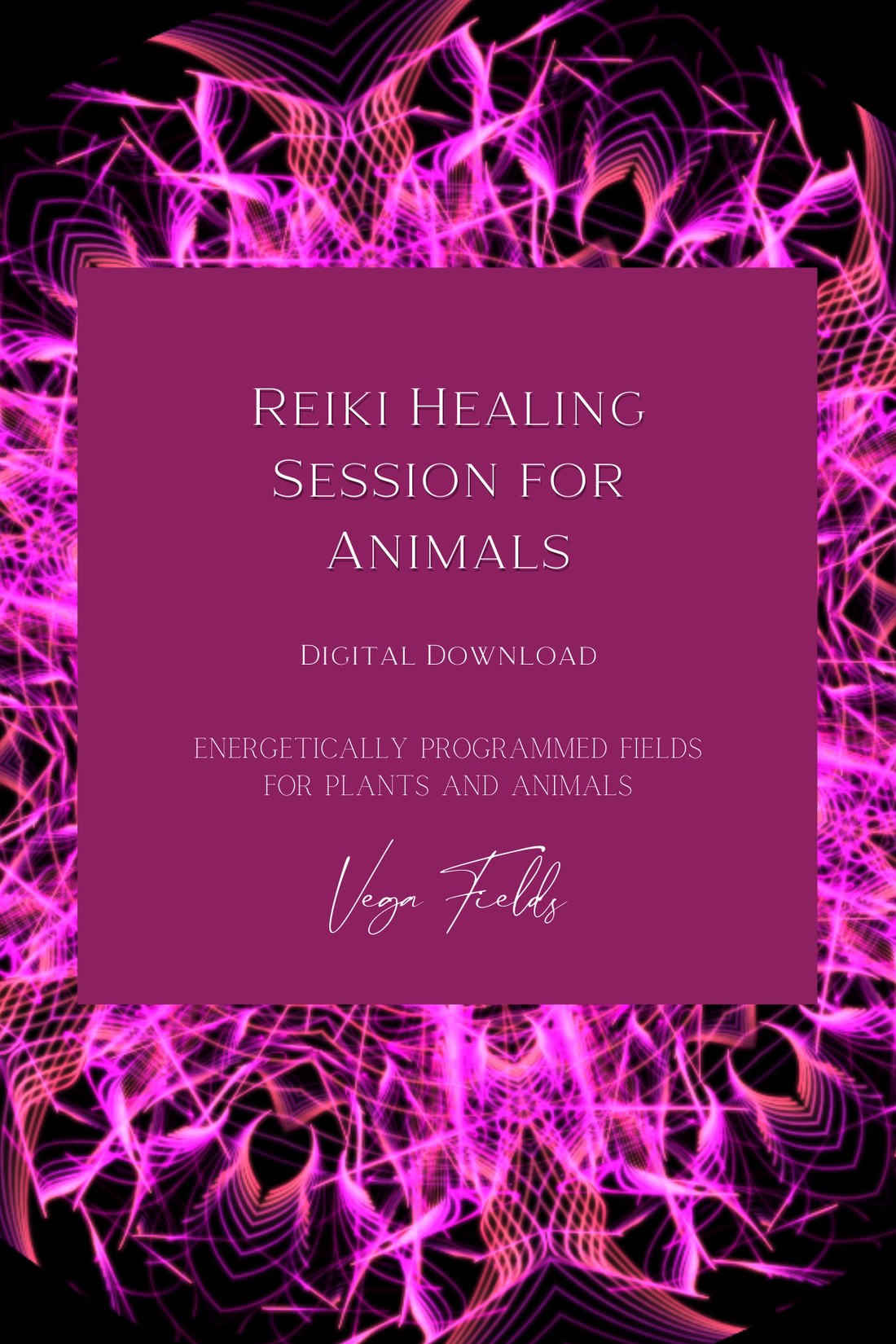 Reiki Healing (Digital Mandala &amp; Audio) - by Vega Fields™ Angel Collection