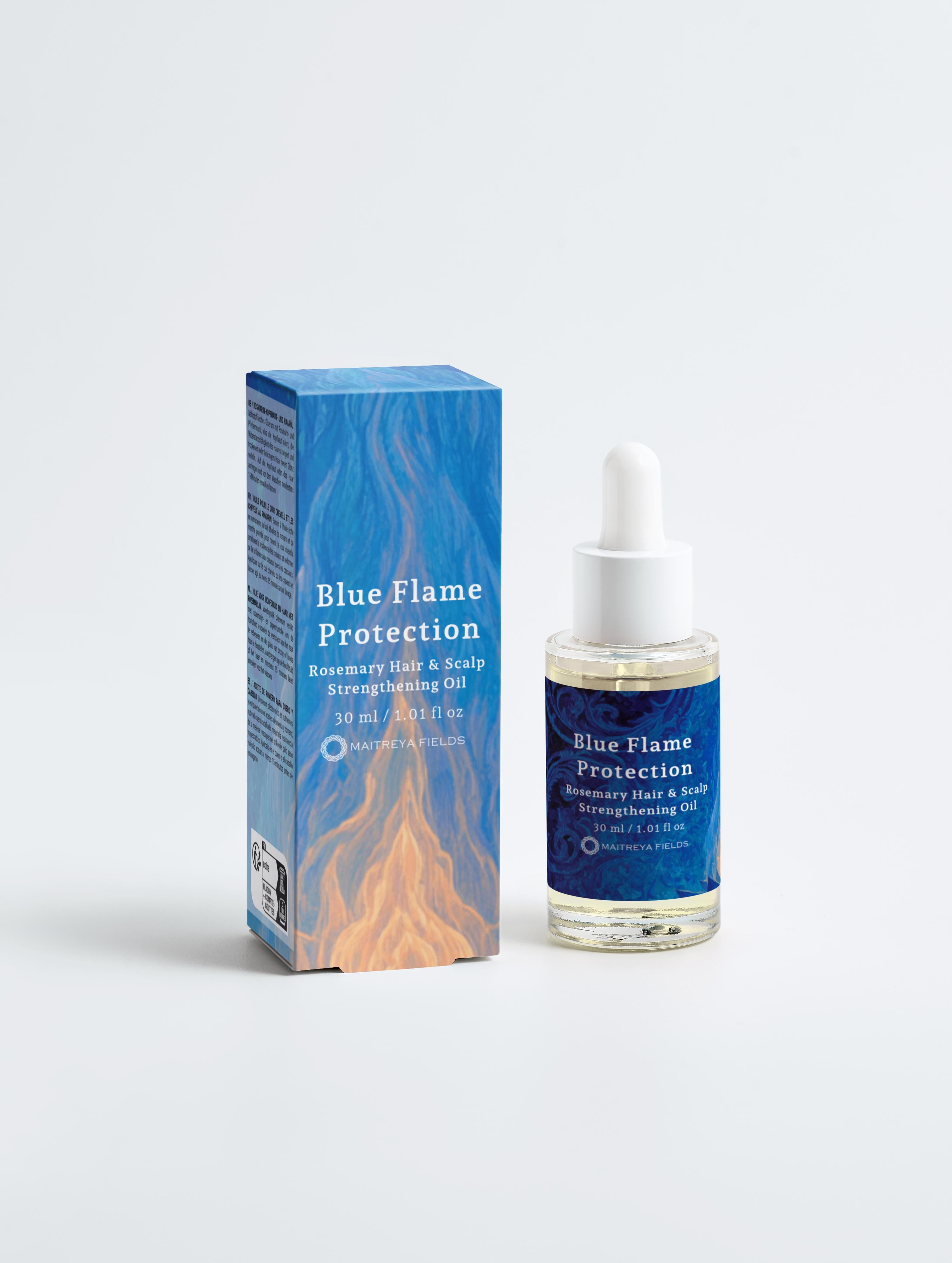 Blue Flame Protection - Rosemary Hair &amp; Scalp Strengthening Oil