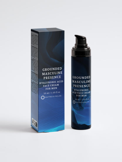 GROUNDED MASCULINE PRESENCE - Hyaluronic Acid Face Cream for Men