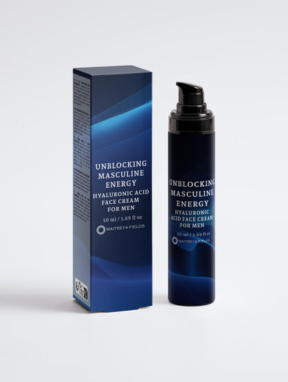 UNBLOCKING MASCULINE ENERGY - Hyaluronic Acid Face Cream for Men