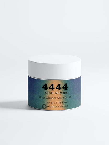 4444 Angel Number - Deep Cleanse Scalp Scrub, Rosemary &amp; Mint