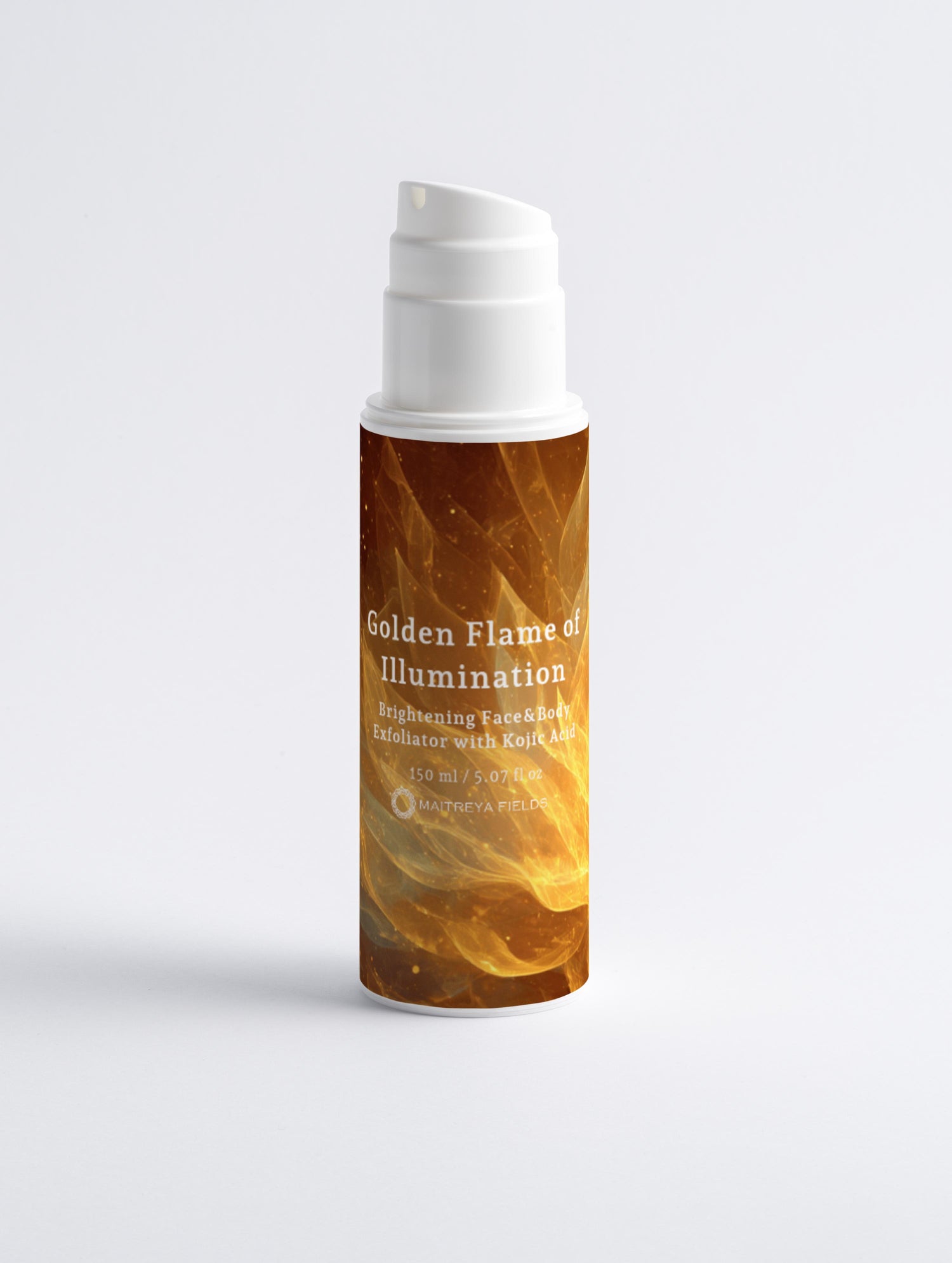 Golden Flame of Illumination - Brightening Face&amp;Body Exfoliator with Kojic Acid