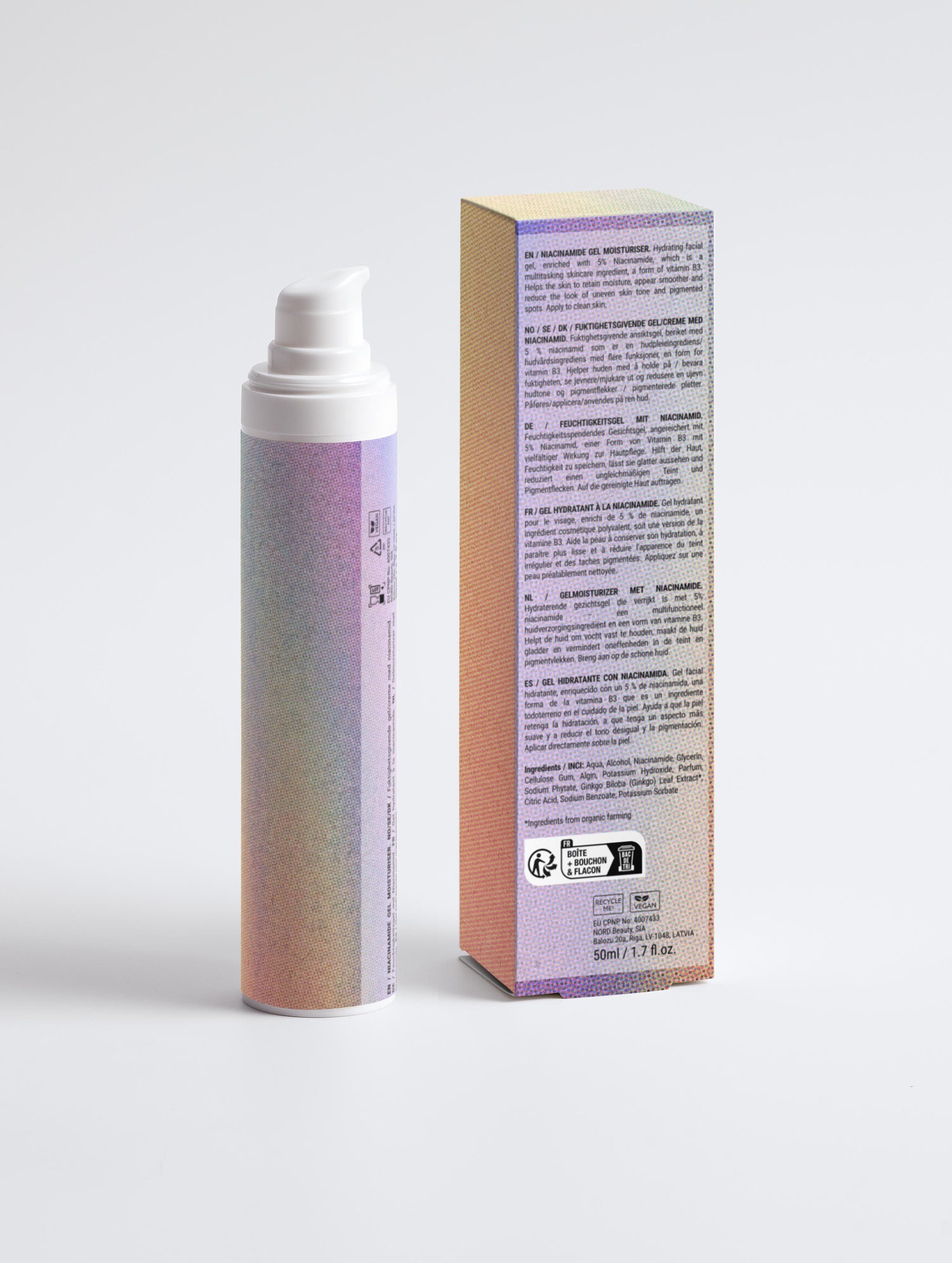 8888 Angel Number - Niacinamide Gel Moisturiser