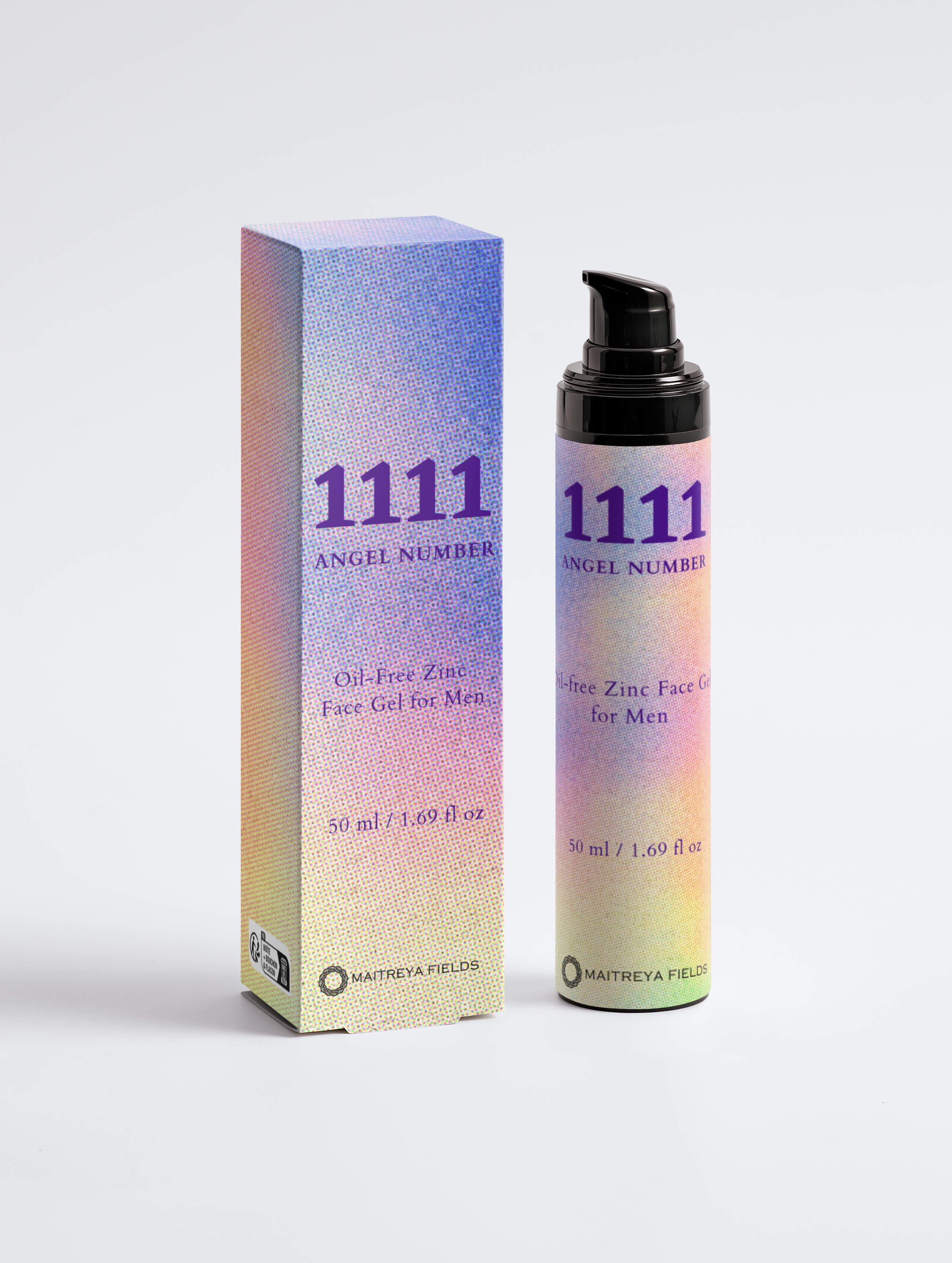 1111 Angel Number - Oil-Free Zinc Face Gel for Men