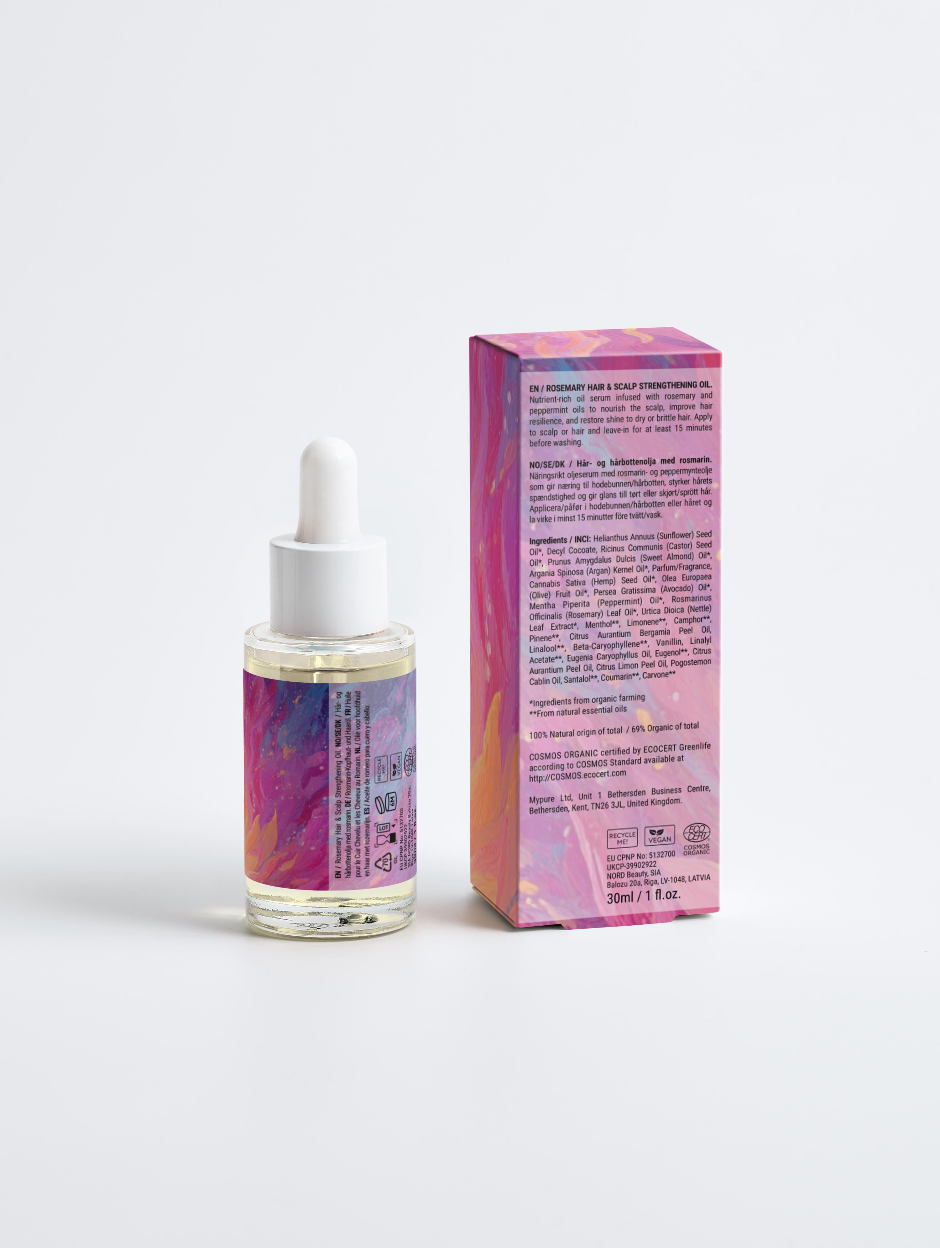 Pink Flame of Divine Love - Rosemary Hair &amp; Scalp Strengthening Oil