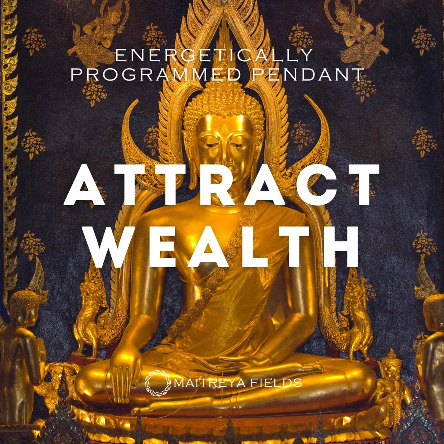 🎁 Attract Wealth Pendant 96/ Chrysopoeia Series - Stainless Steel Necklace / Maitreya Fields - Energetically Programmed (100% off)