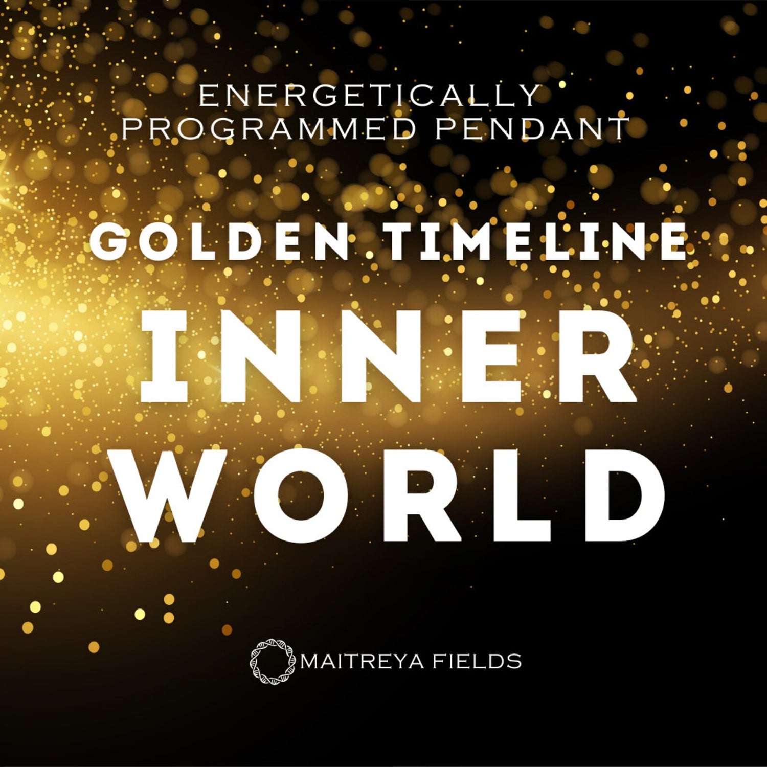 Golden Timeline III Pendant 159/ Chrysopoeia Series / Maitreya Fields - Energetically Programmed