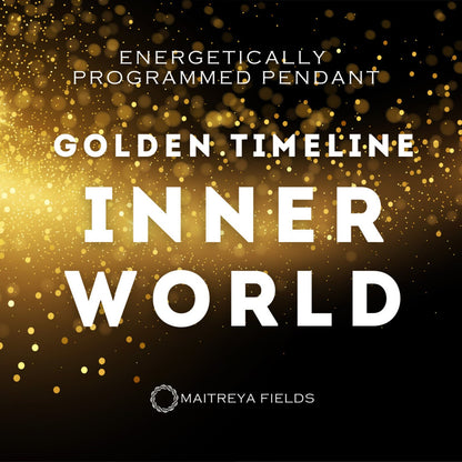Golden Timeline III Pendant 159/ Chrysopoeia Series / Maitreya Fields - Energetically Programmed