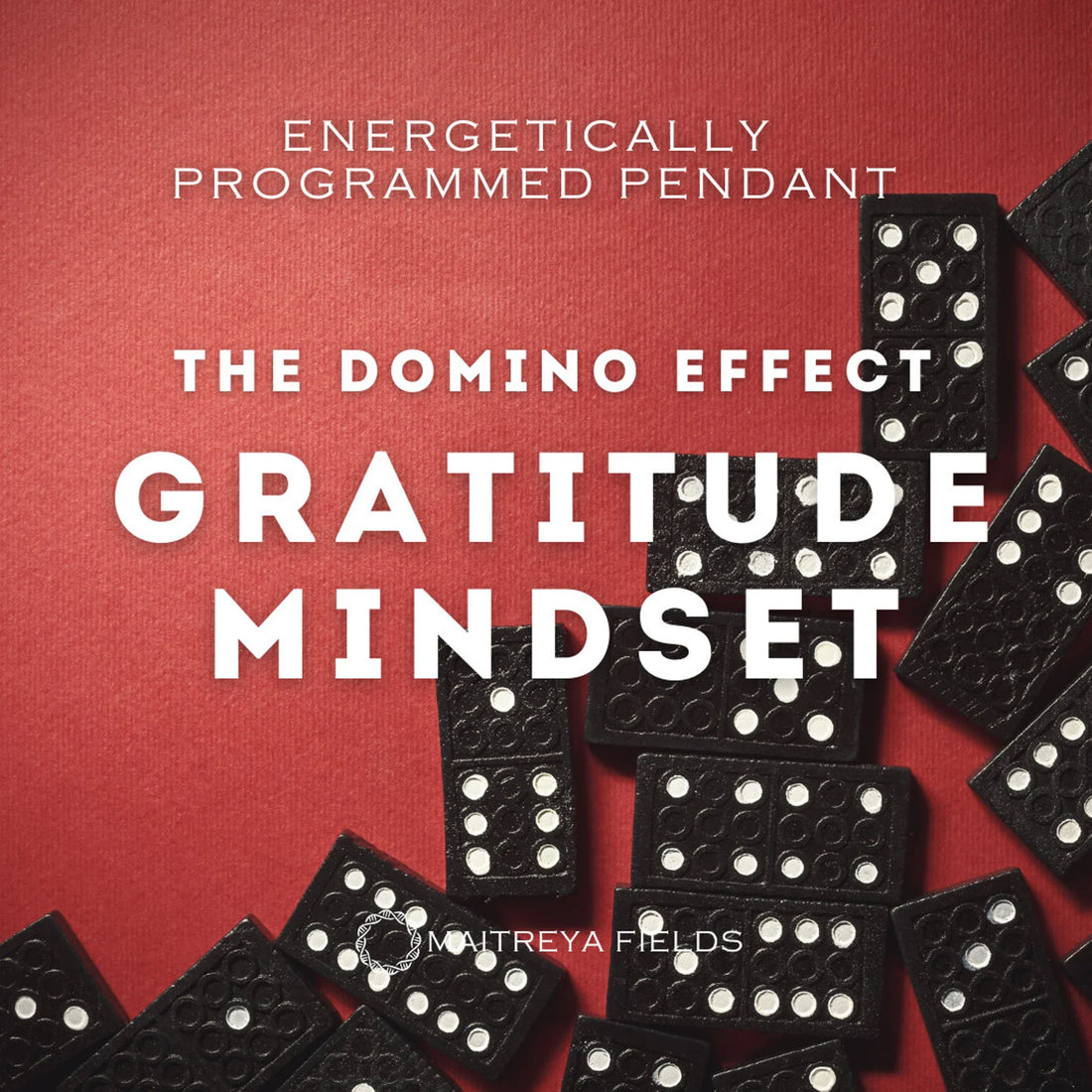 Enhancing Manifestation and Gratitude - The Domino Pendant 123 / Chrysopoeia Series / Maitreya Fields - Energetically Programmed